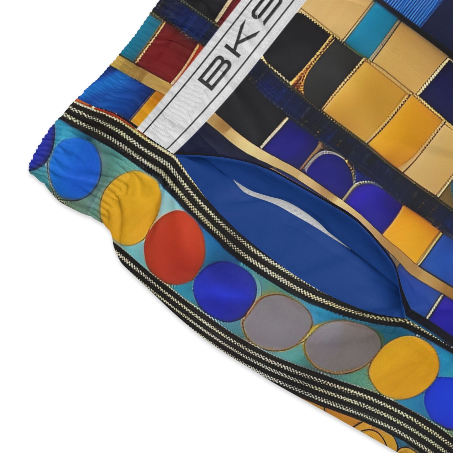 BKS Glyph Column™ Swim Trunks Printify bakabo.club