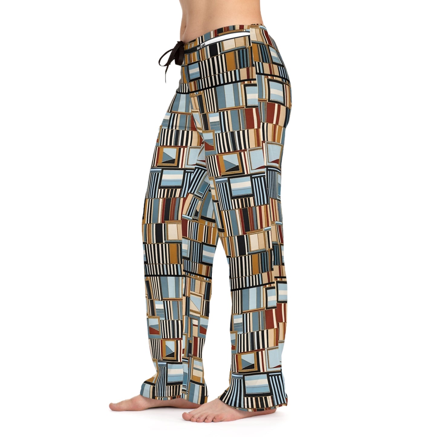 Patchwork Women's Pajama Pants — Cozy Modern Lounge Sleepwear Printify bakabo.club
