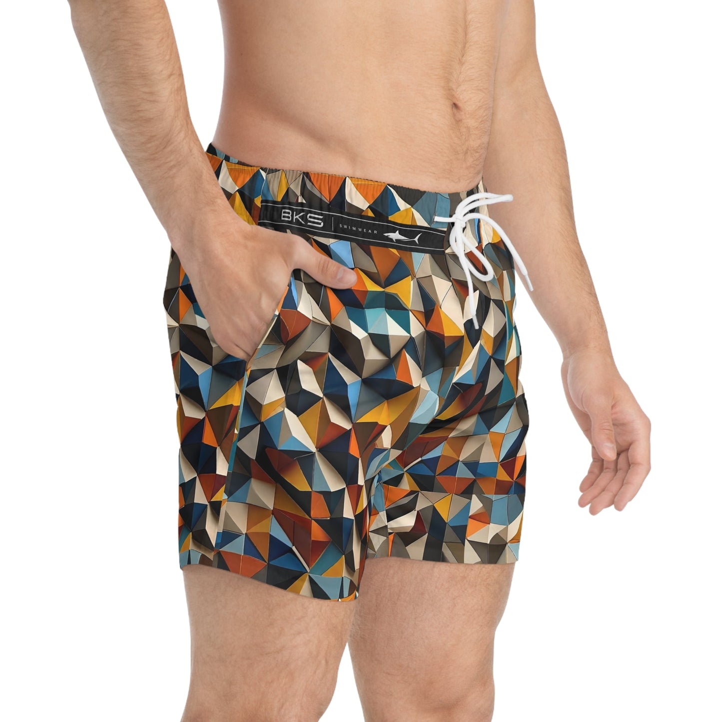 BKS Token Prism™ Swim Trunks Printify bakabo.club