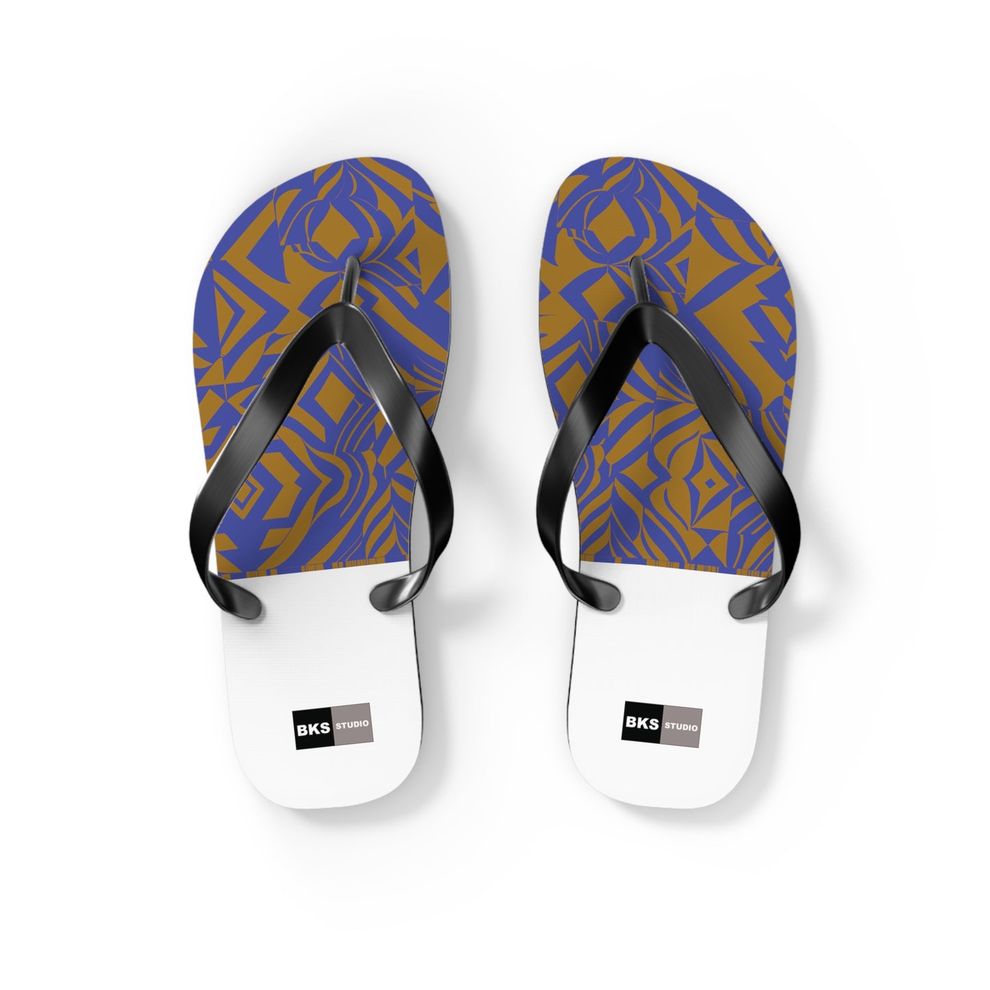 BKS Glyph Blue Gold™ Flip Flops