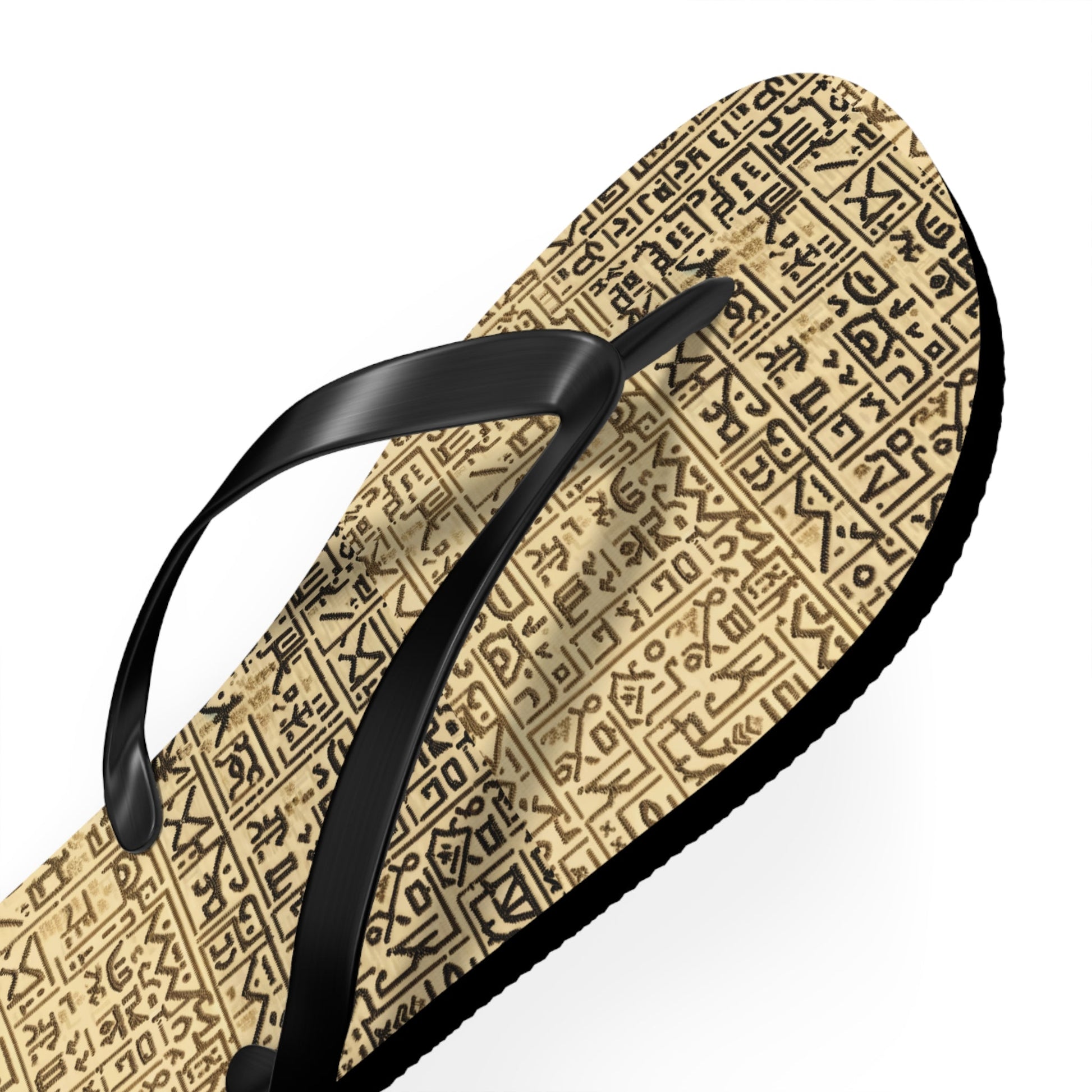 Flip Flops - Vintage Aztec Pattern Beach Sandals Printify bakabo.club