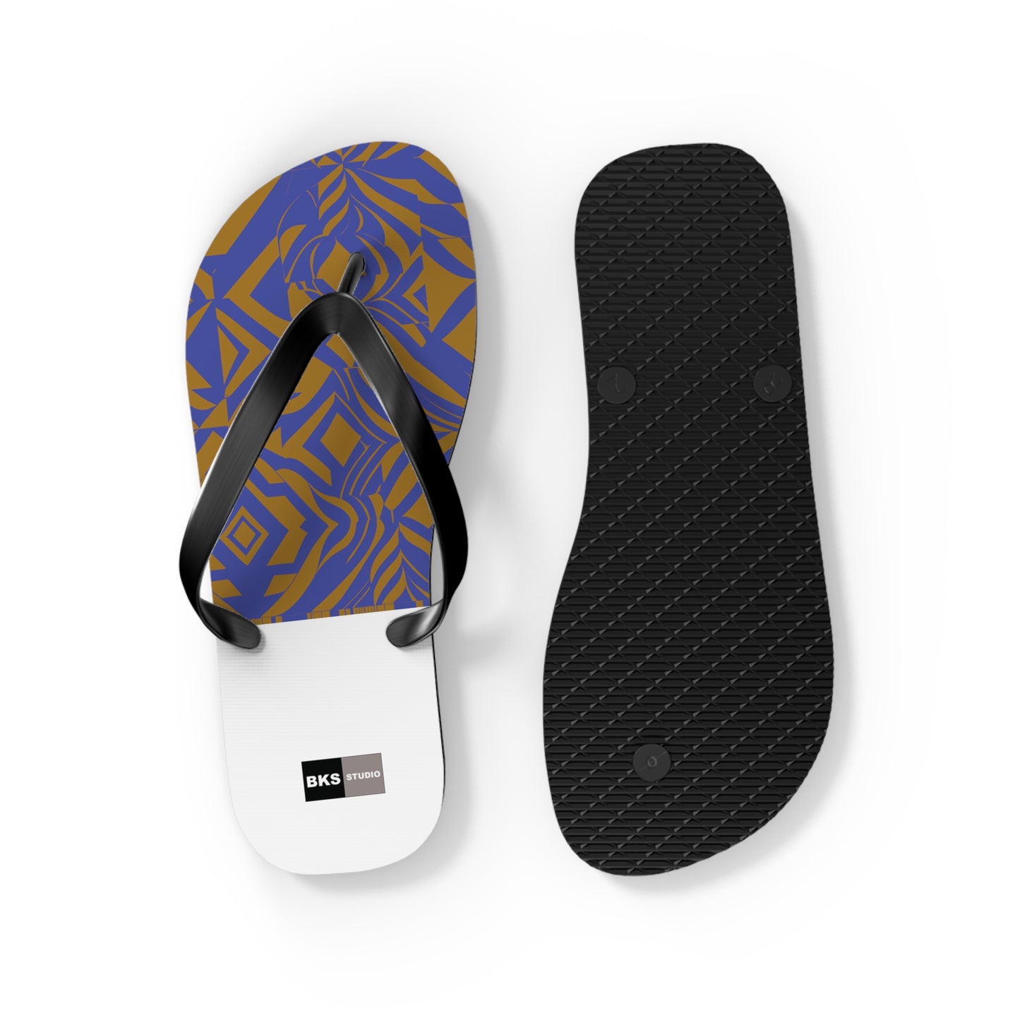 BKS Glyph Blue Gold™ Flip Flops