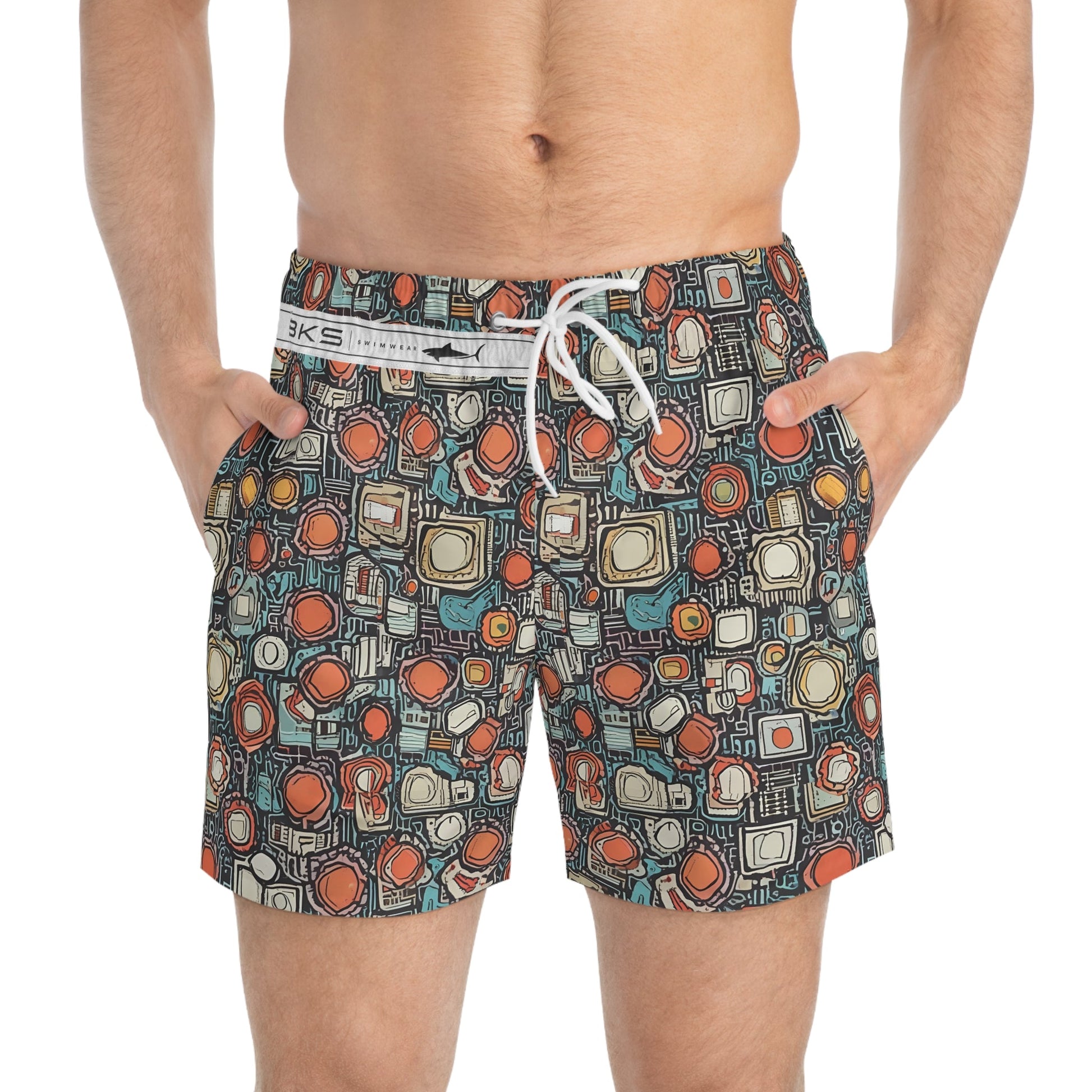 BKS Token Circuit™ Swim Trunks Printify bakabo.club