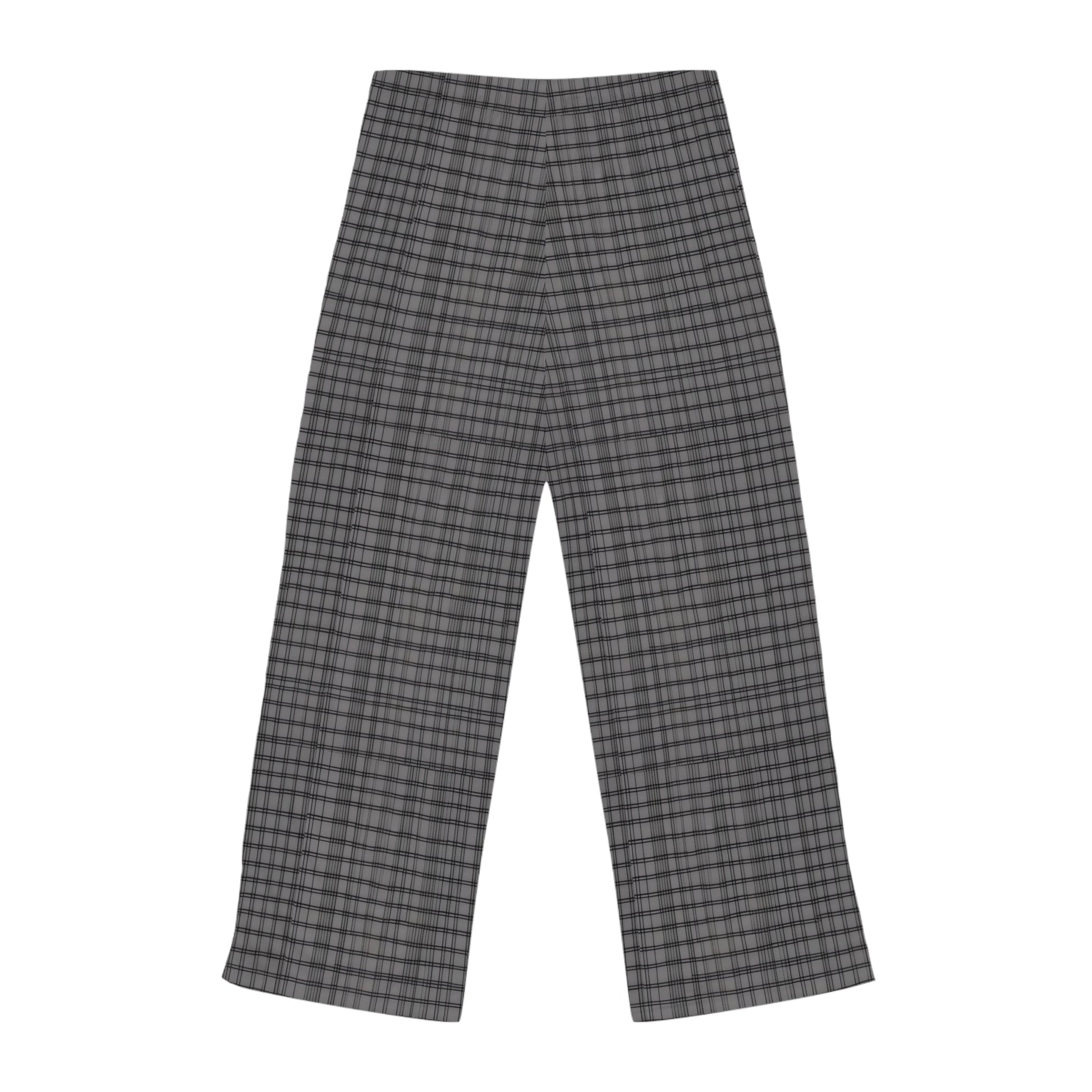 Gray Plaid Women's Pajama Pants — Cozy Lounge Sleepwear Printify bakabo.club