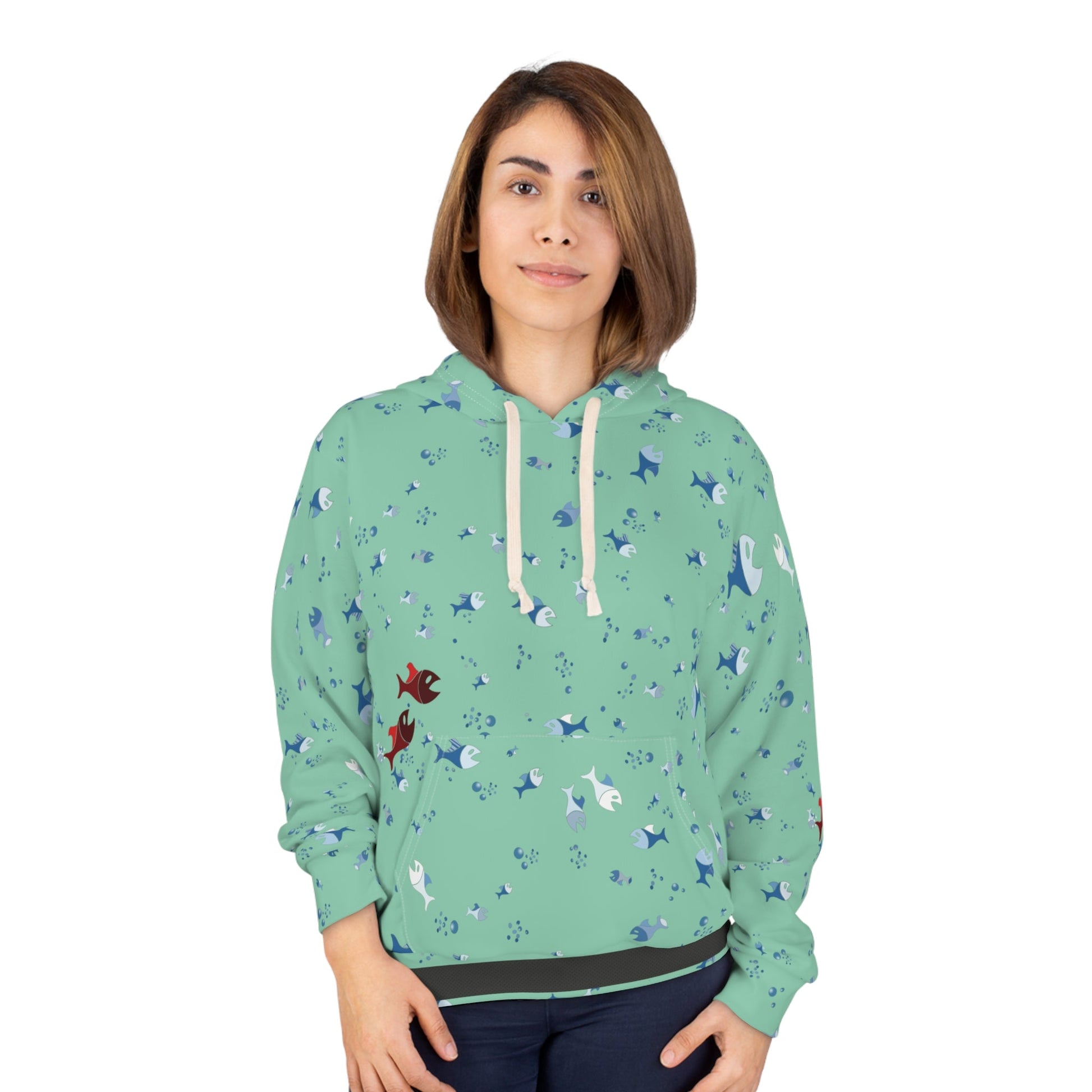 BKS Folklore Shoal Mint™ Pullover Hoodie Printify bakabo.club