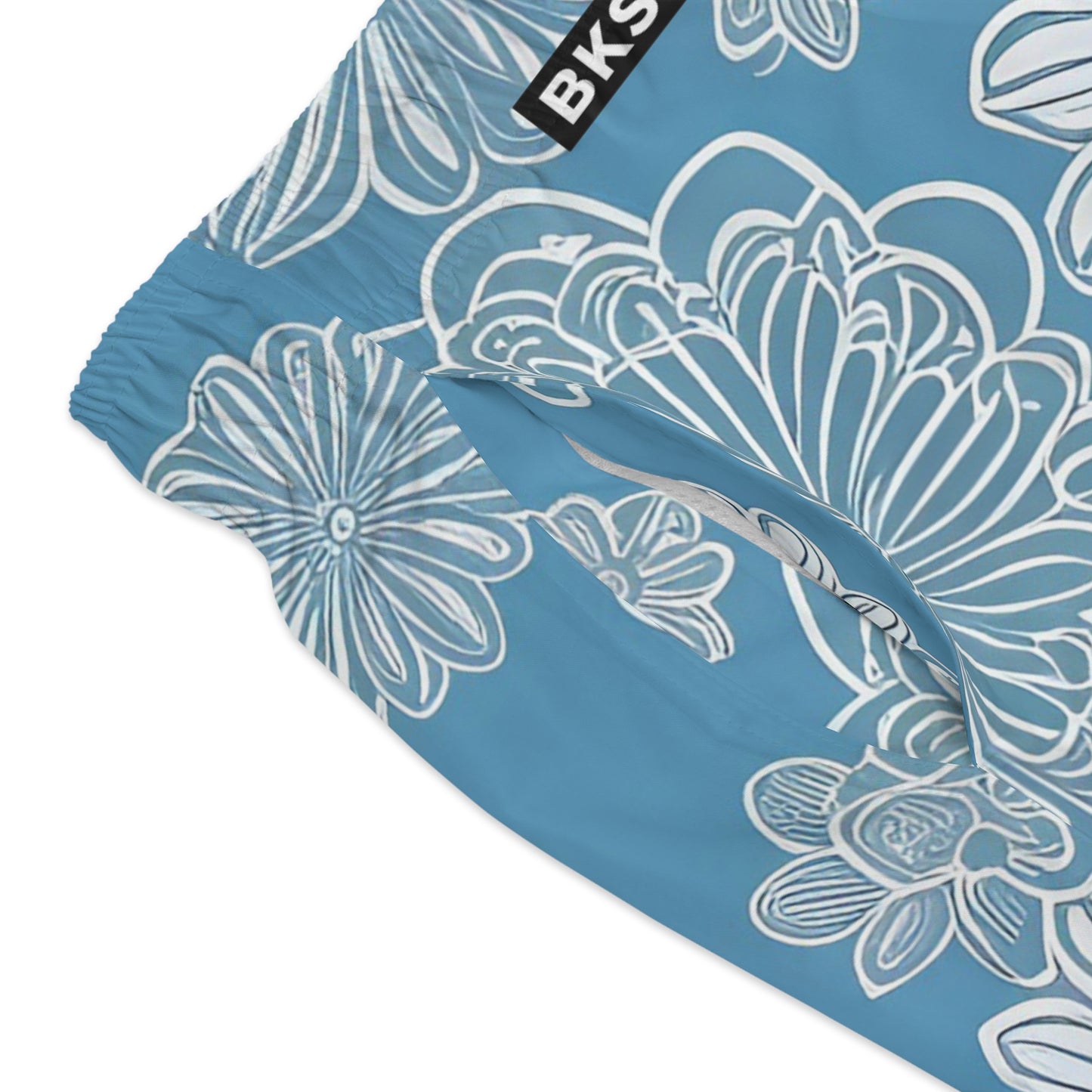 BKS Riviera Blue Floral™ Swim Trunks