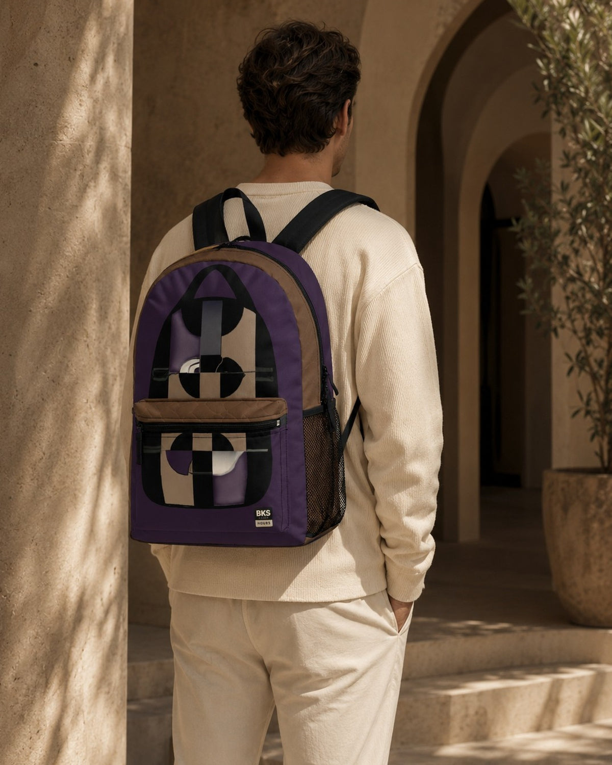 BKS Token Persona Backpack — worn