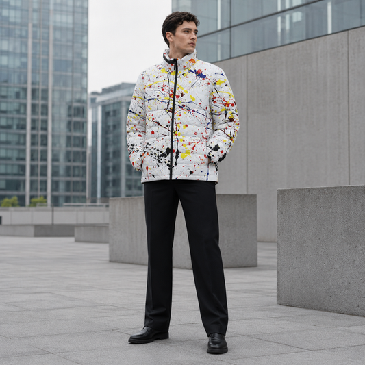 BKS Marker Drip Puffer Jacket - BKS Token Puffer Jacket