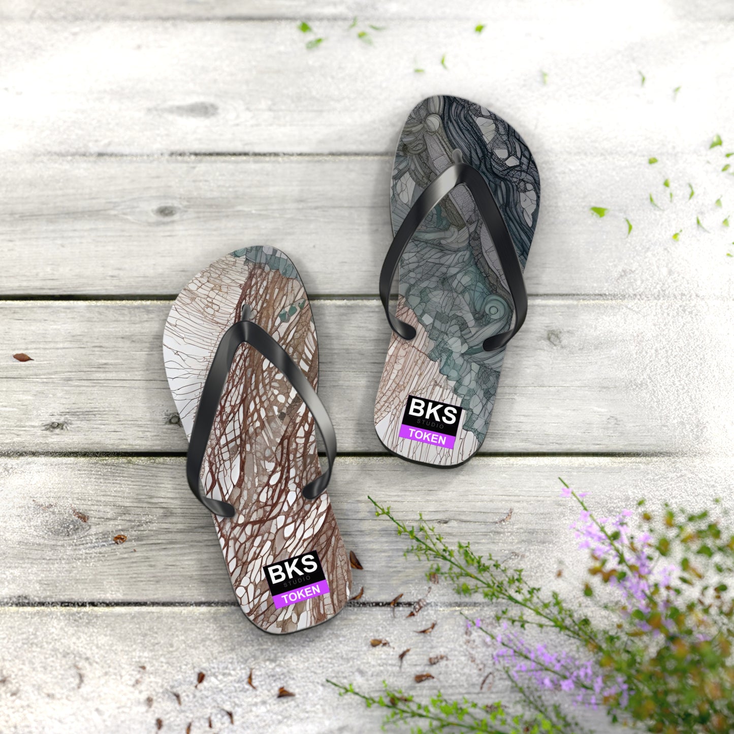 BKS Token Gold™ Flip Flops