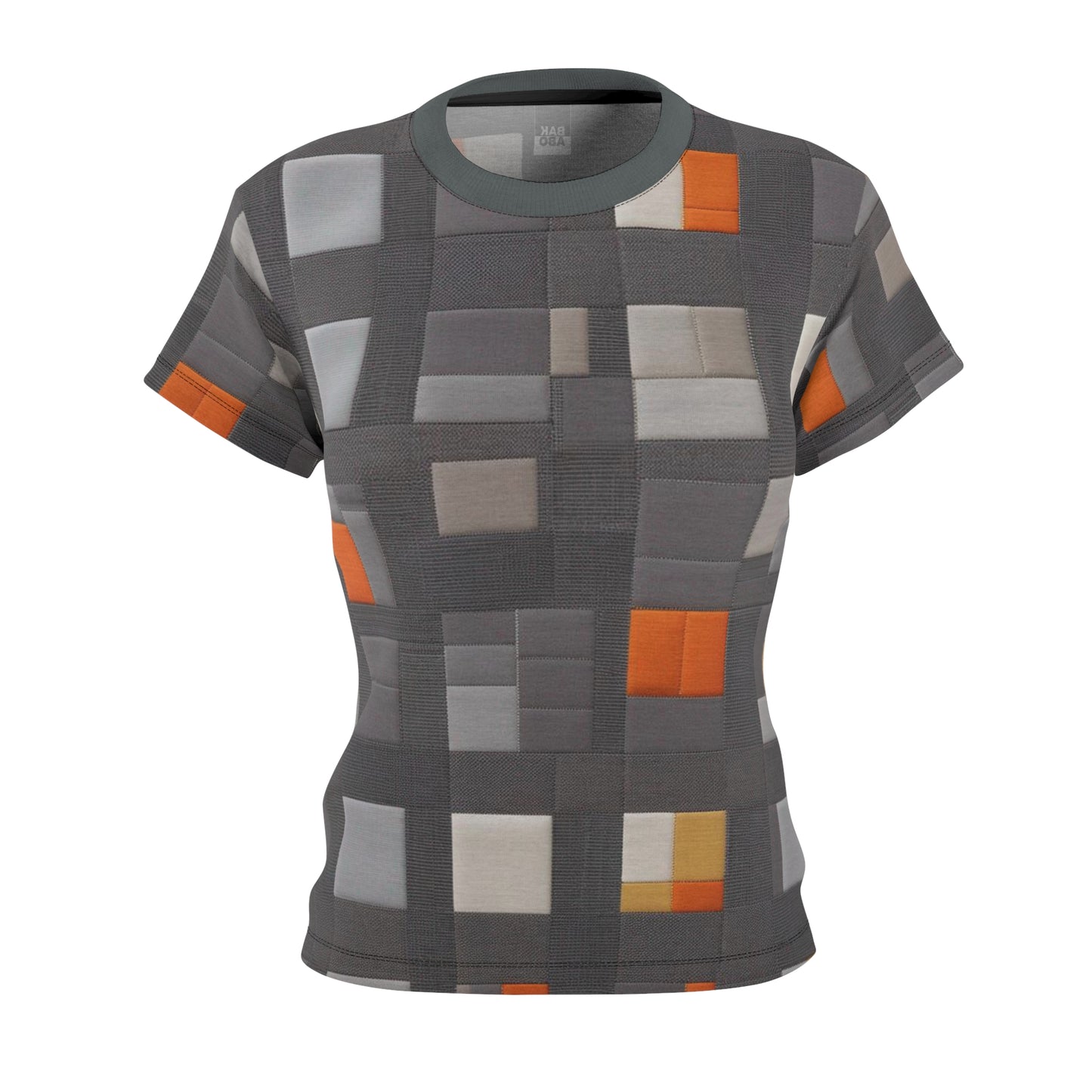 Mélange d'orange et de gris (BKS)🧡T-shirt coupé-cousu pour femmes