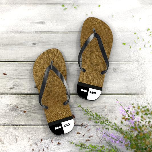 Bakabo Brown Faux Fur Flip Flops — Cozy Novelty Beach Sandals Printify bakabo.club