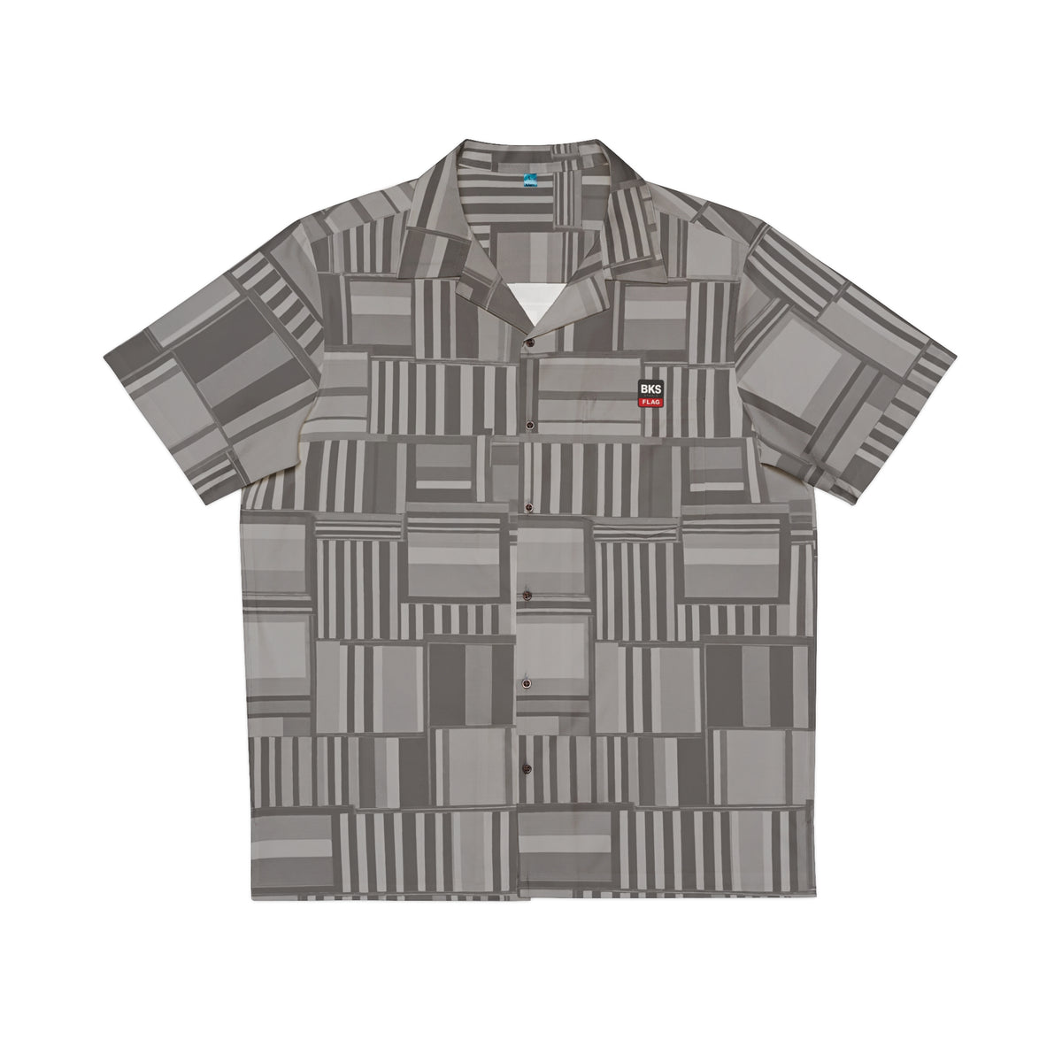 BKS Flag Hawaiian Grey™ Hawaiian Shirt