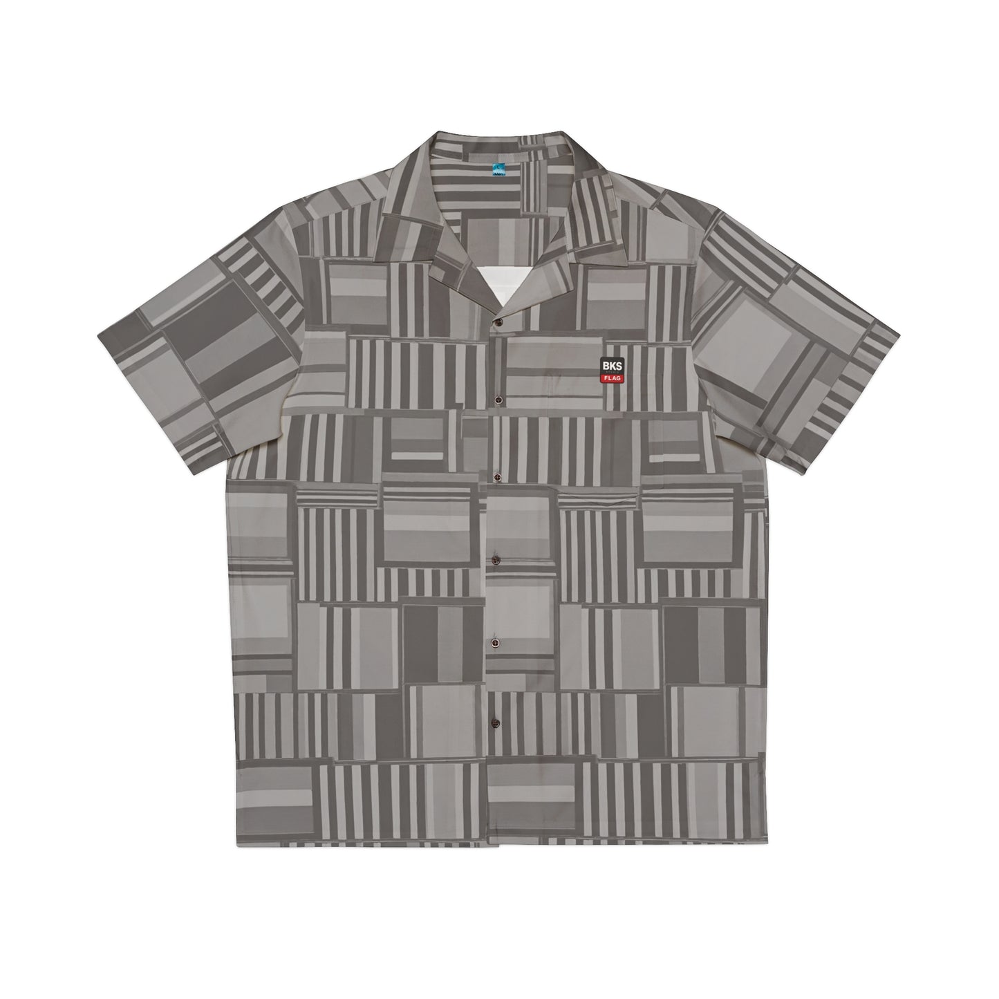 BKS Flag Hawaiian Grey™ Hawaiian Shirt