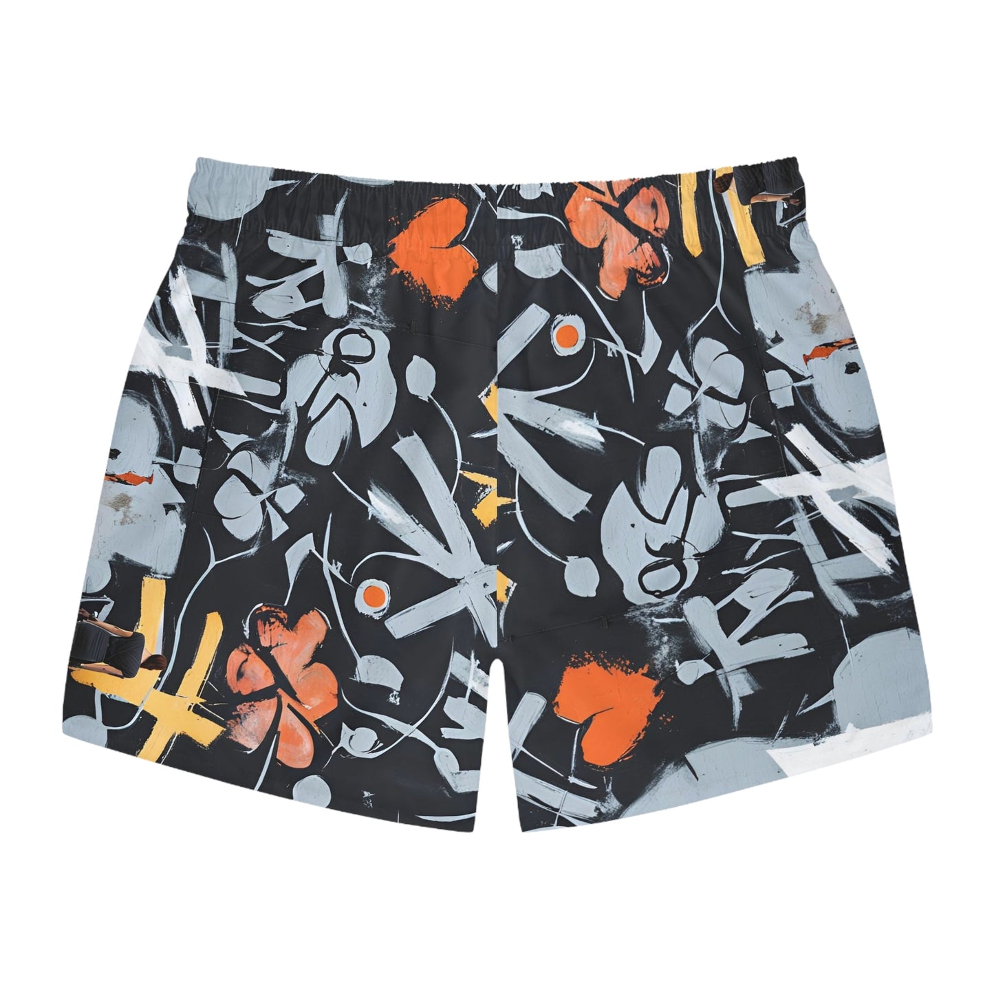 Graffiti Heart Swim Trunks — Abstract Street Art AOP Boardshorts Printify bakabo.club