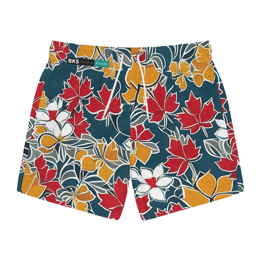 BKS Riviera Green Swirl™ Swim Trunks