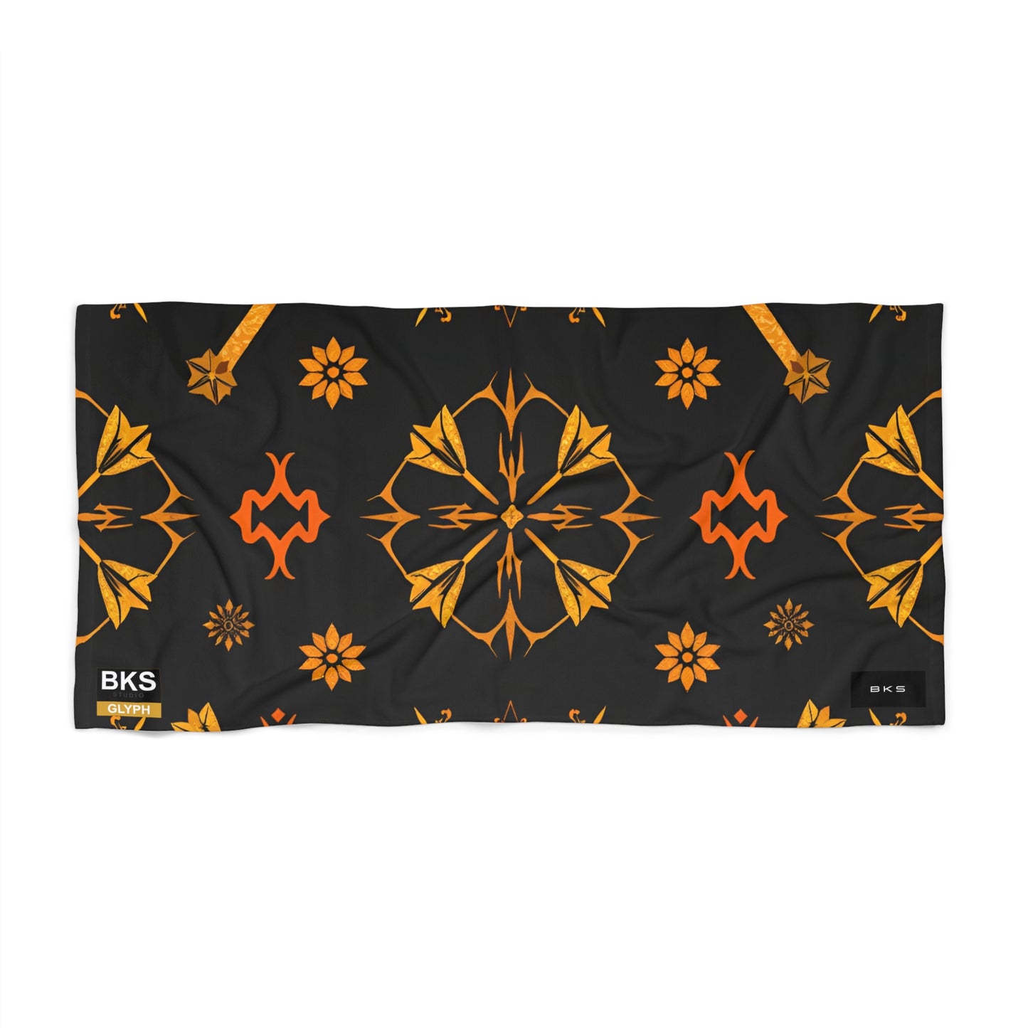 BKS Glyph Scroll™ Beach Towel