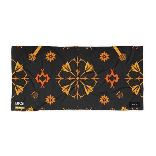BKS Glyph Scroll™ Beach Towel