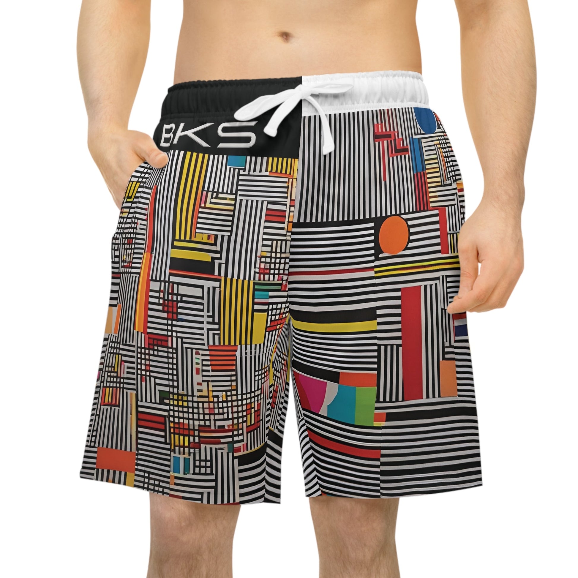 BKS Flag Drop™ Athletic Long Shorts Printify bakabo.club