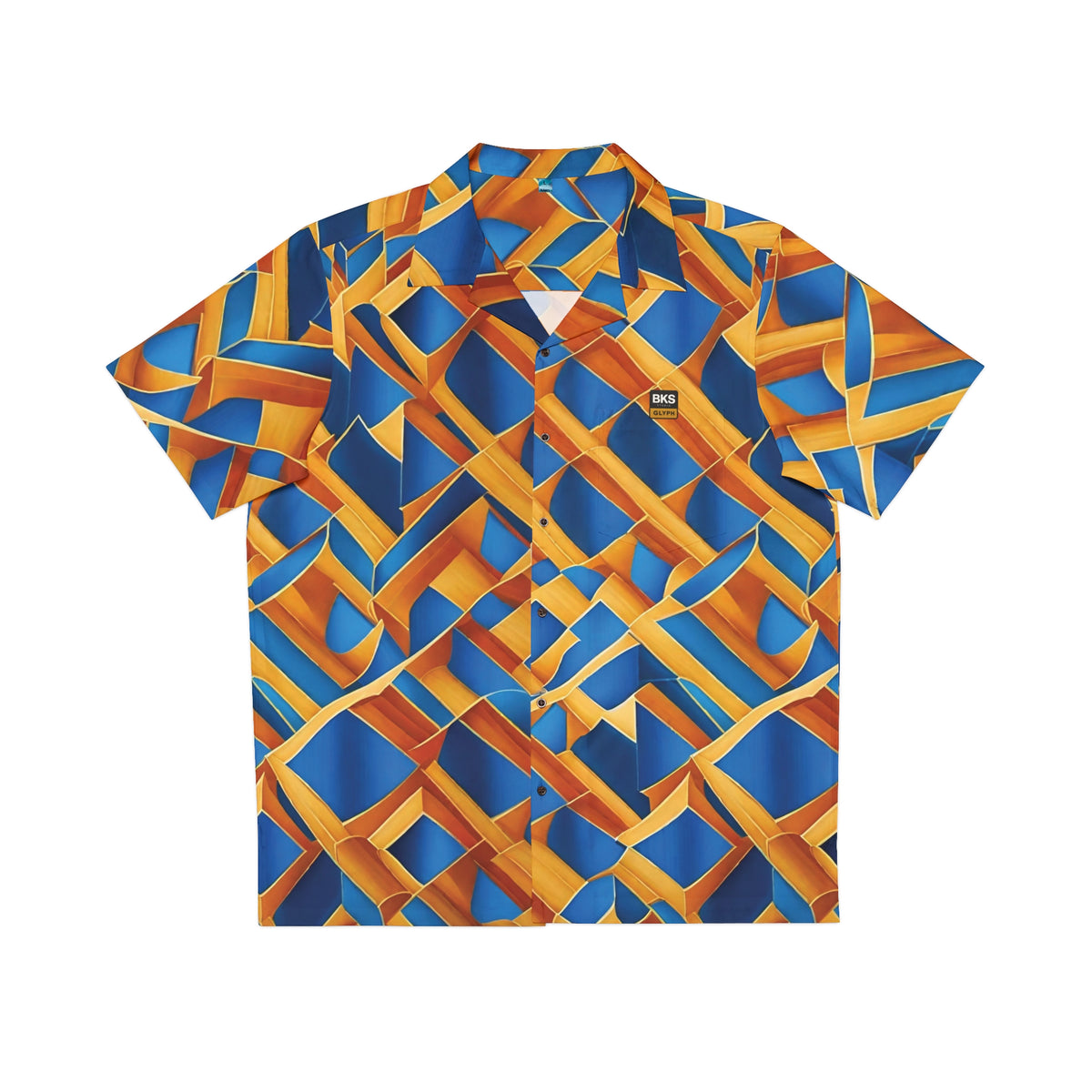 BKS Glyph Blue Orange™ Hawaiian Shirt
