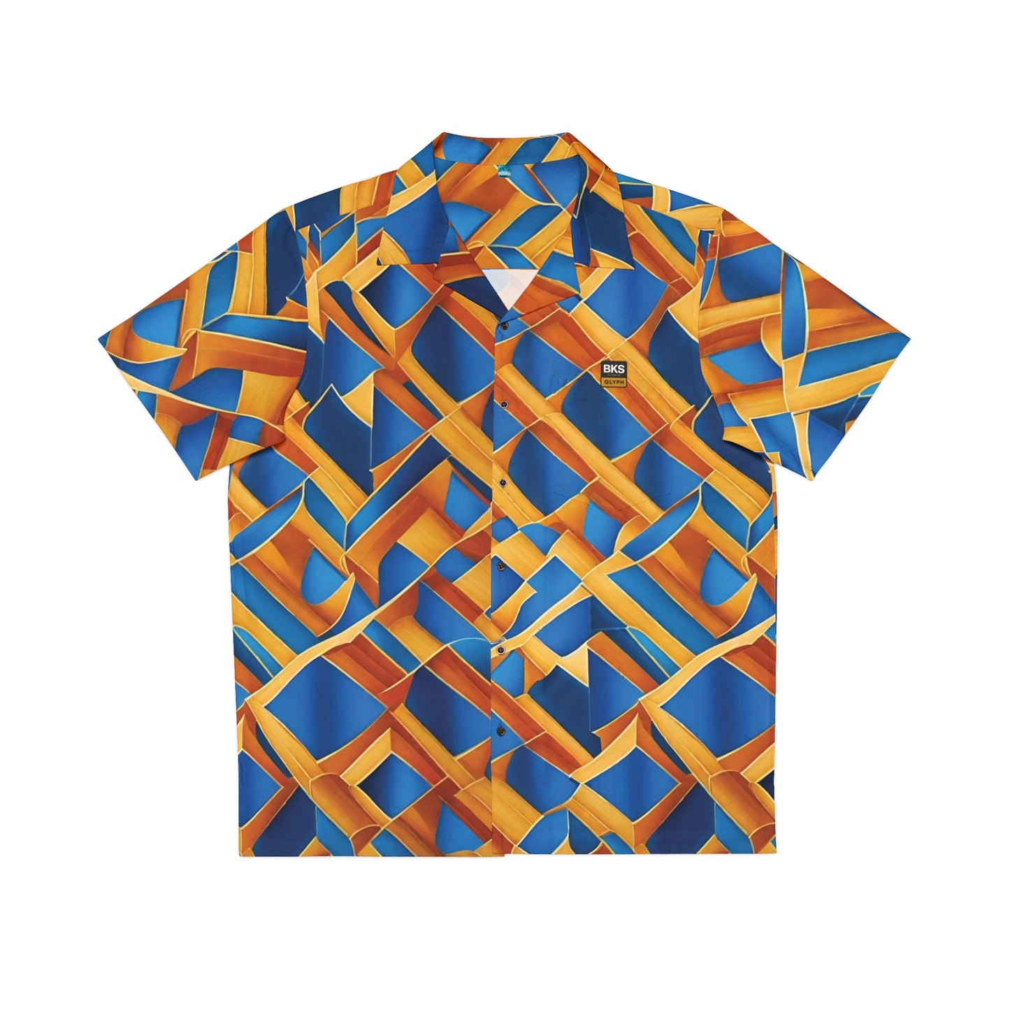 BKS Glyph Blue Orange™ Hawaiian Shirt