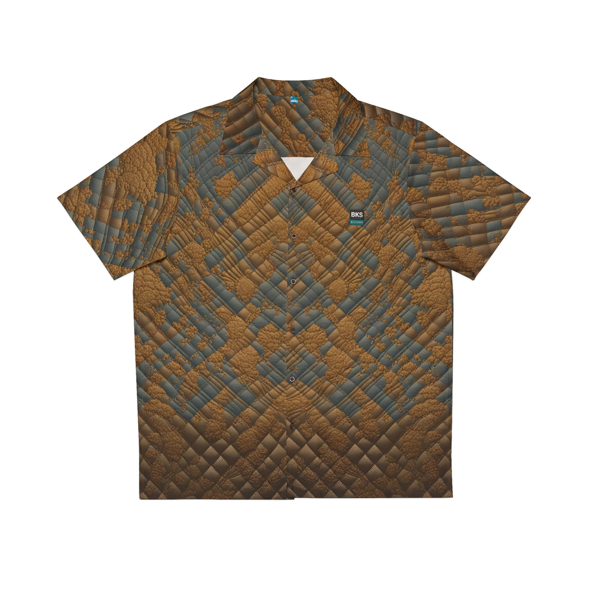 BKS Riviera Brown Quilted™ Hawaiian Shirt
