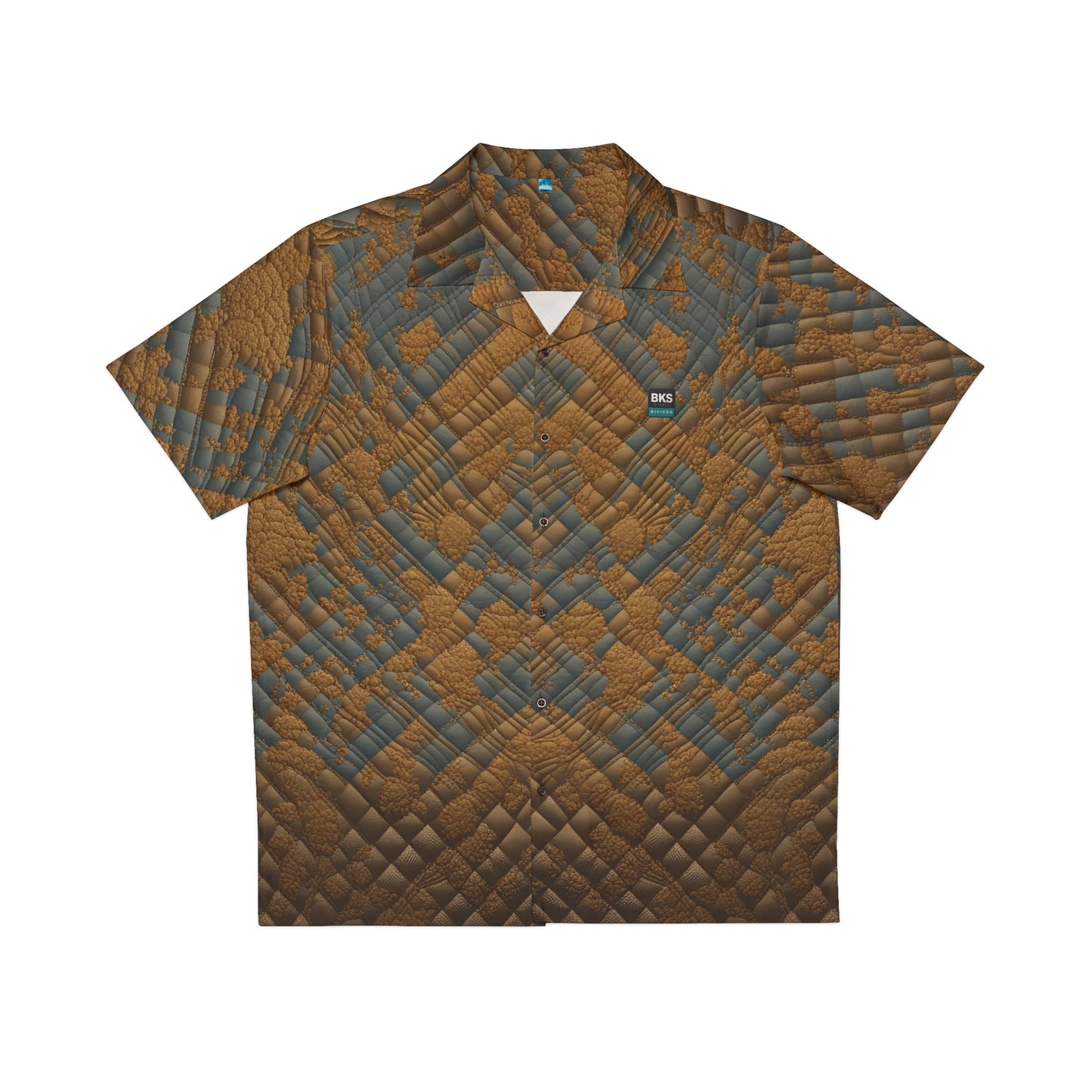 BKS Riviera Brown Quilted™ Hawaiian Shirt