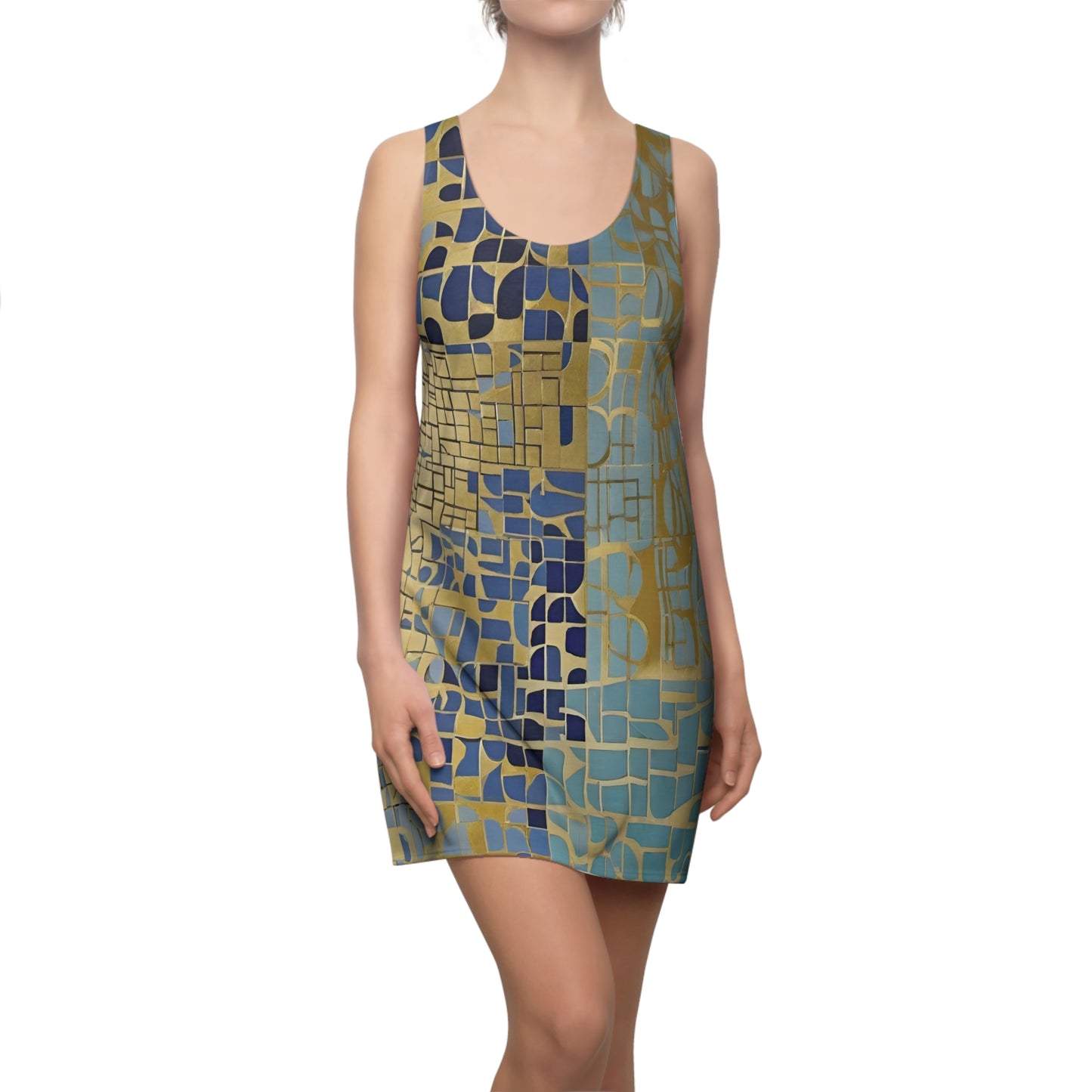 BKS Glyph Blue Gold™ Racerback Dress
