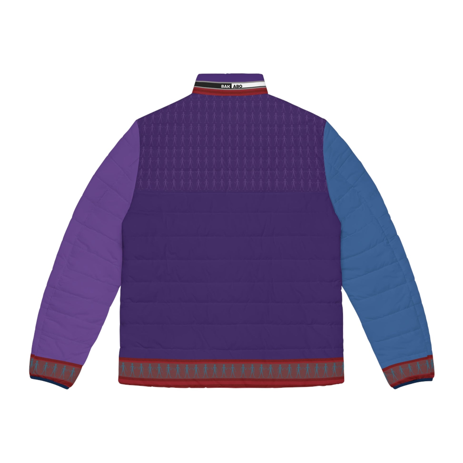 Abstract Cityscape Puffer Jacket — Men's Artistic Urban Winter Coat Printify bakabo.club