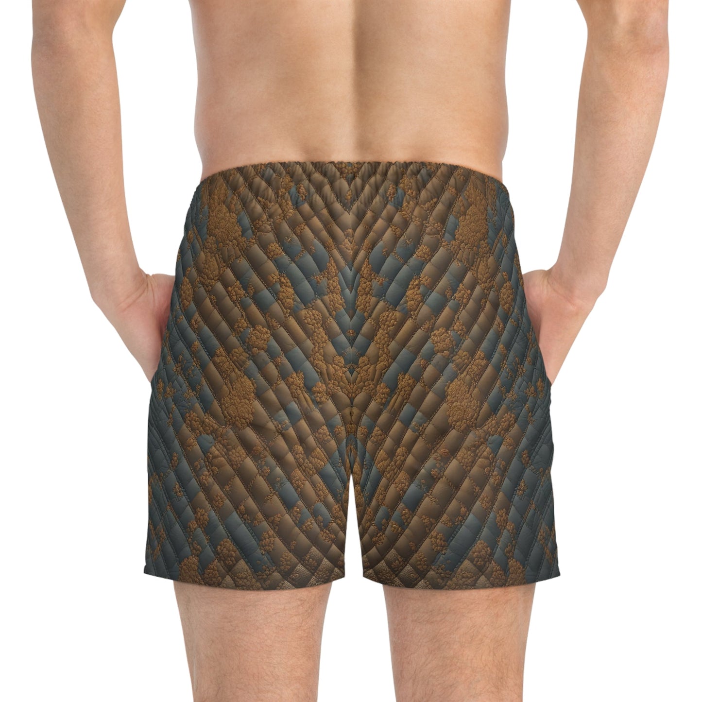 BKS Glyph Quill™ Swim Trunks Printify bakabo.club