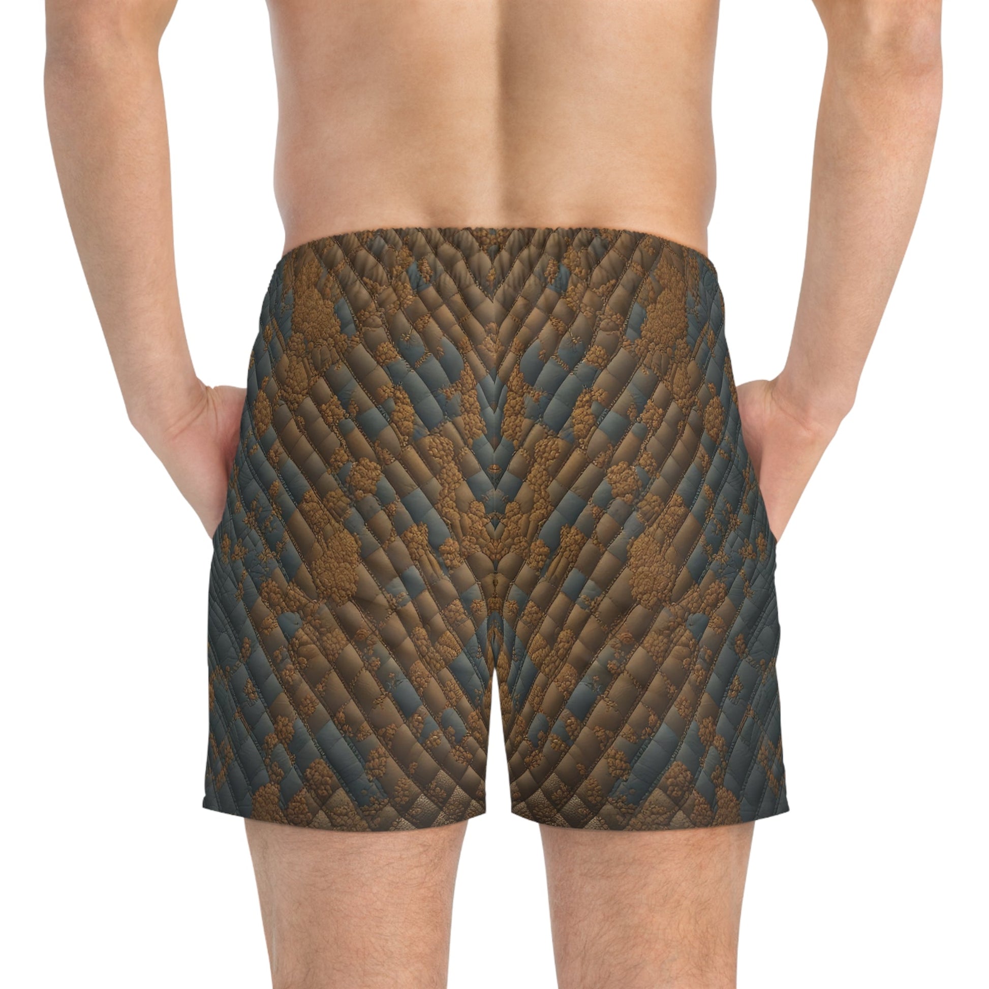 BKS Glyph Quill™ Swim Trunks Printify bakabo.club