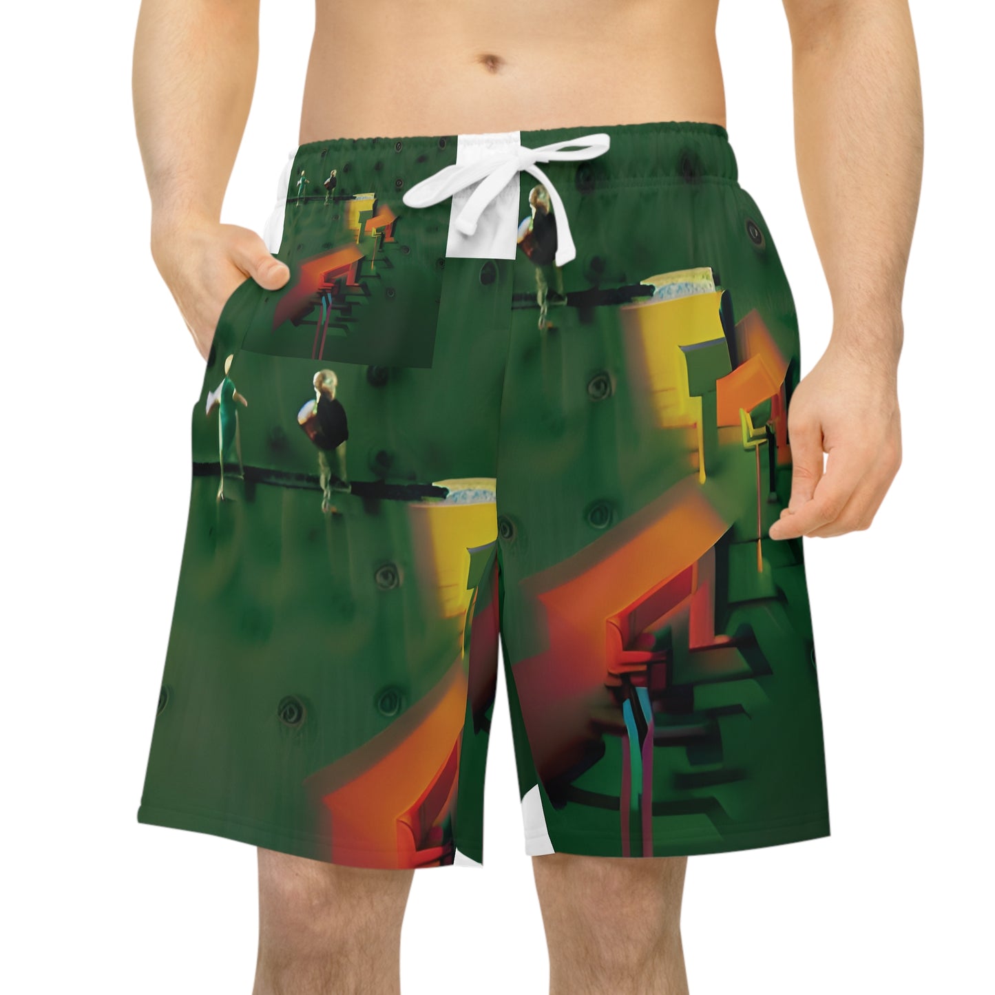 BKS Riviera Blocks™ Athletic Long Shorts