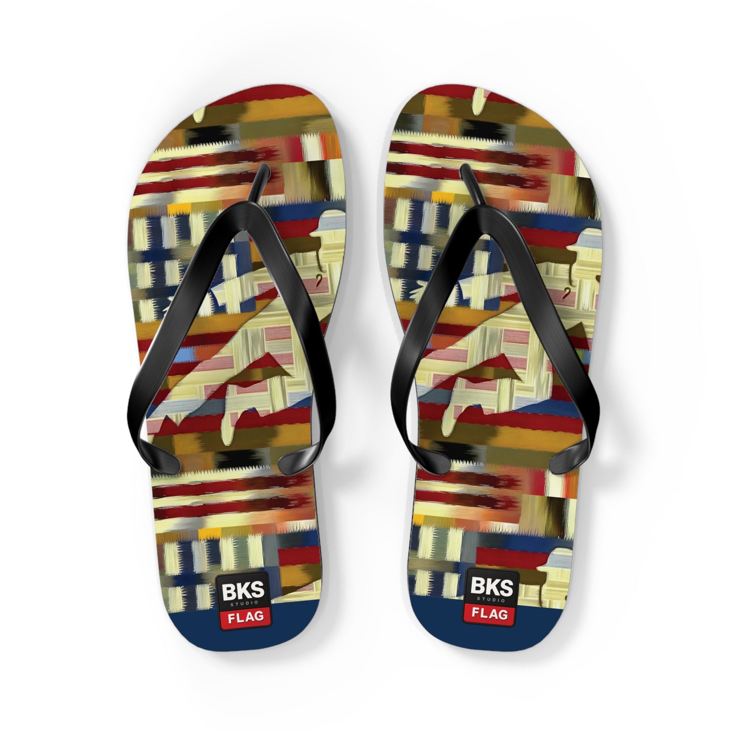 BKS Flag Colorblock Red™ Flip Flops