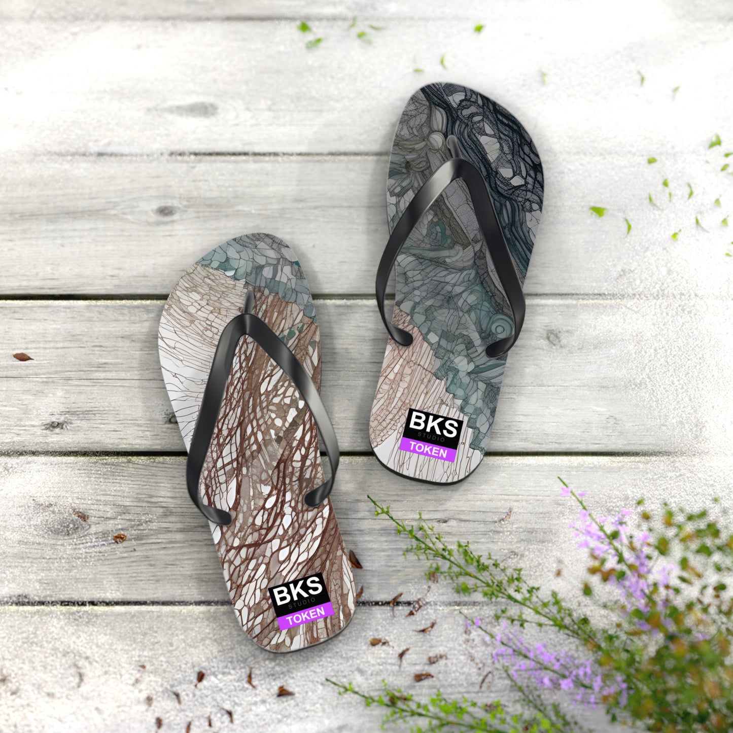 BKS Token Gold™ Flip Flops