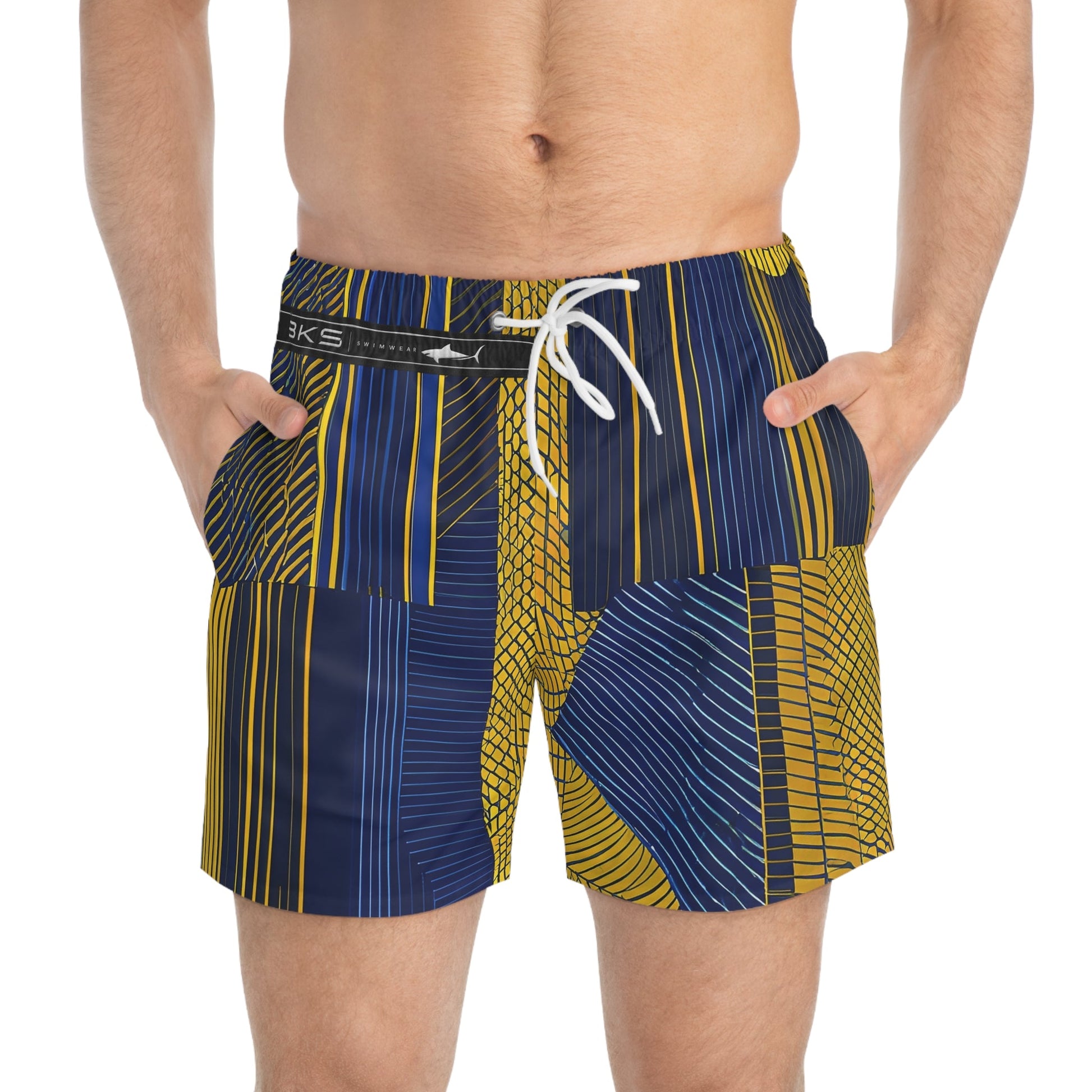 BKS Pulse Chord™ Swim Trunks Printify bakabo.club
