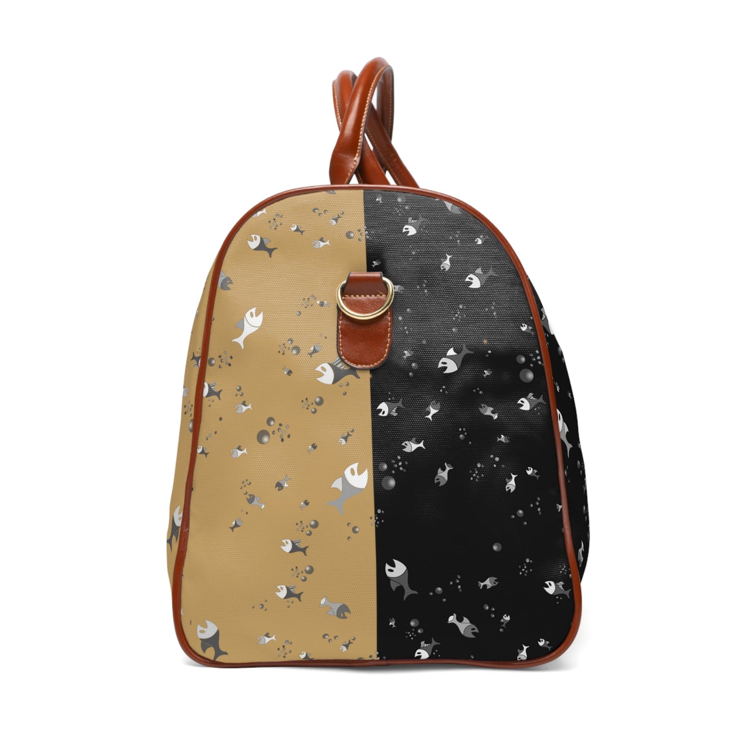 Waterproof Duffle Bag — Two-Tone Confetti Travel Weekender Printify bakabo.club