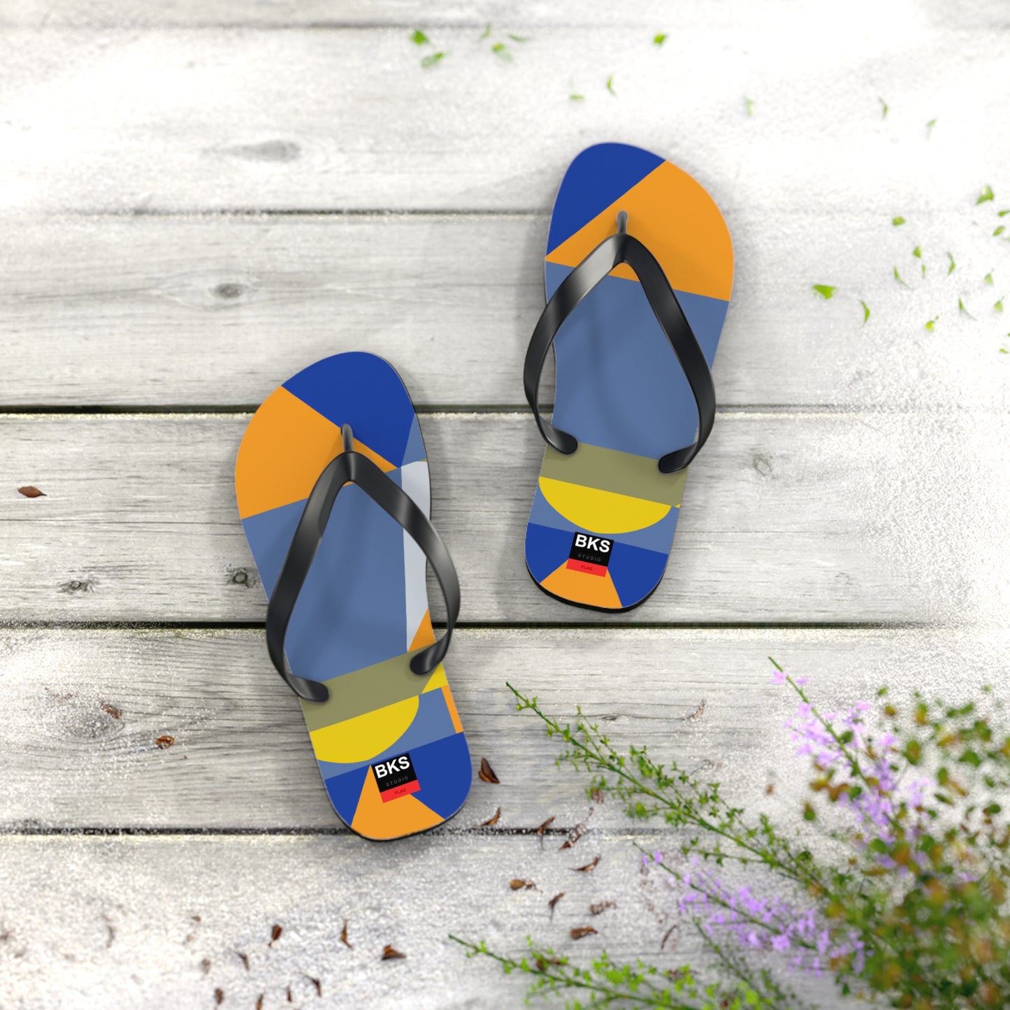 BKS Flag Colorblock Blue™ Flip Flops