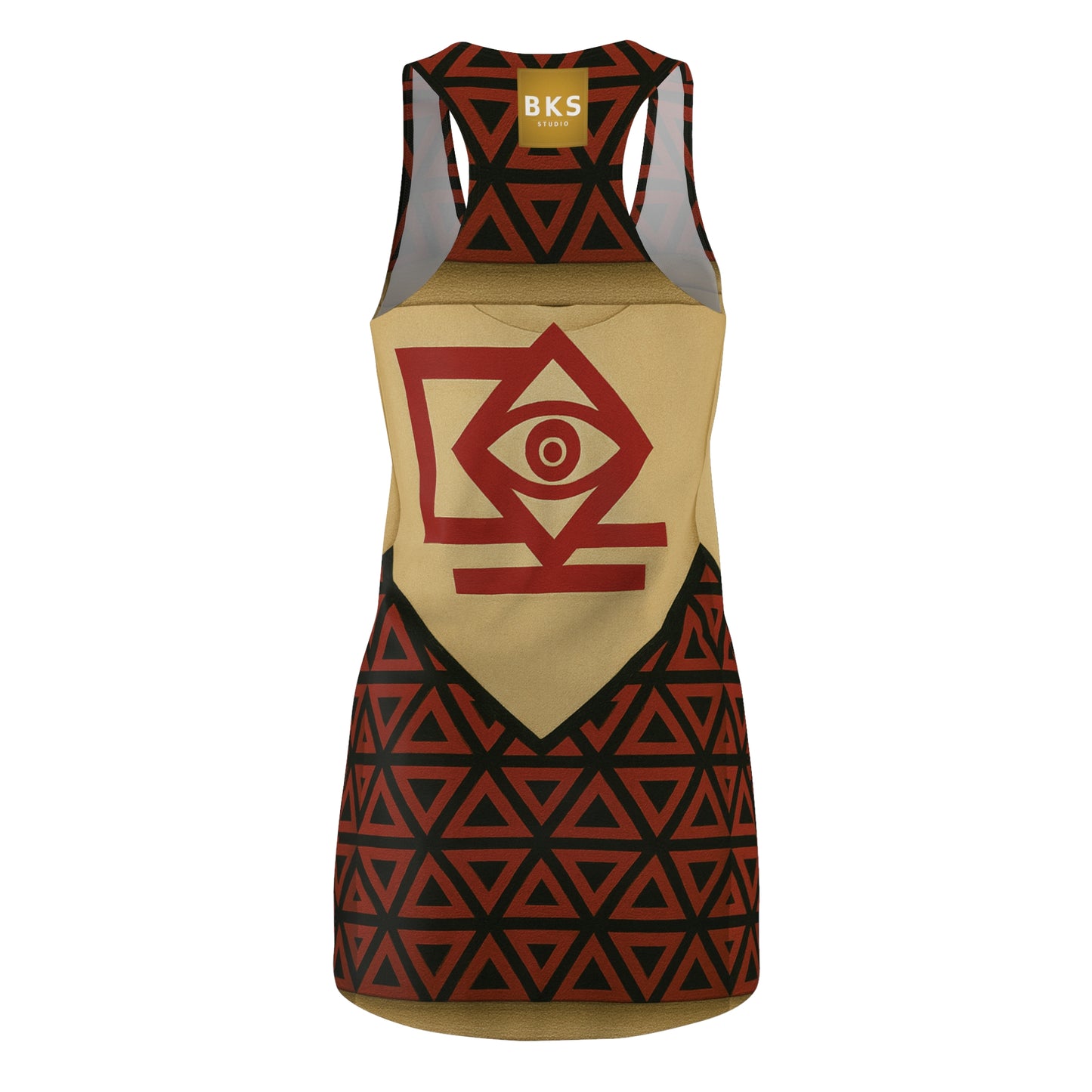 Flag Prism™ Racerback Dress — pattern detail
