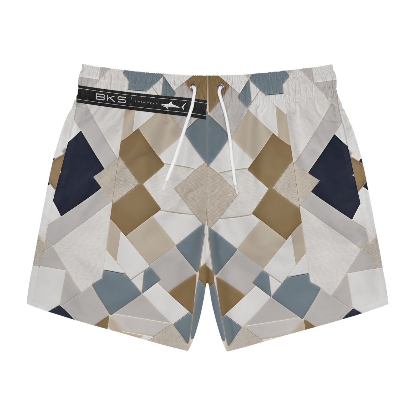 BKS Riviera Facet™ Swim Trunks Printify bakabo.club