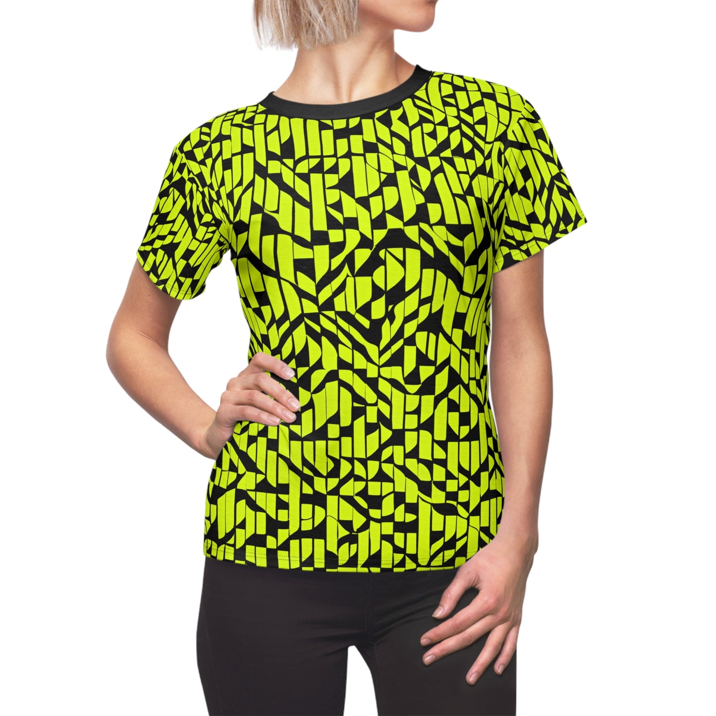 Neon Noir (BKS)🌿T-shirt coupé-cousu pour femme