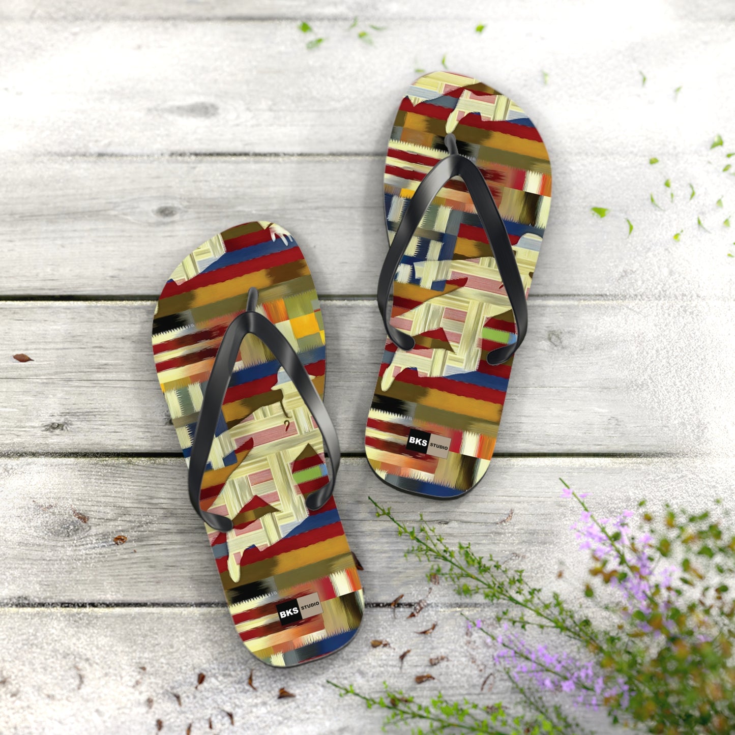 BKS Flag Colorblock Red™ Flip Flops