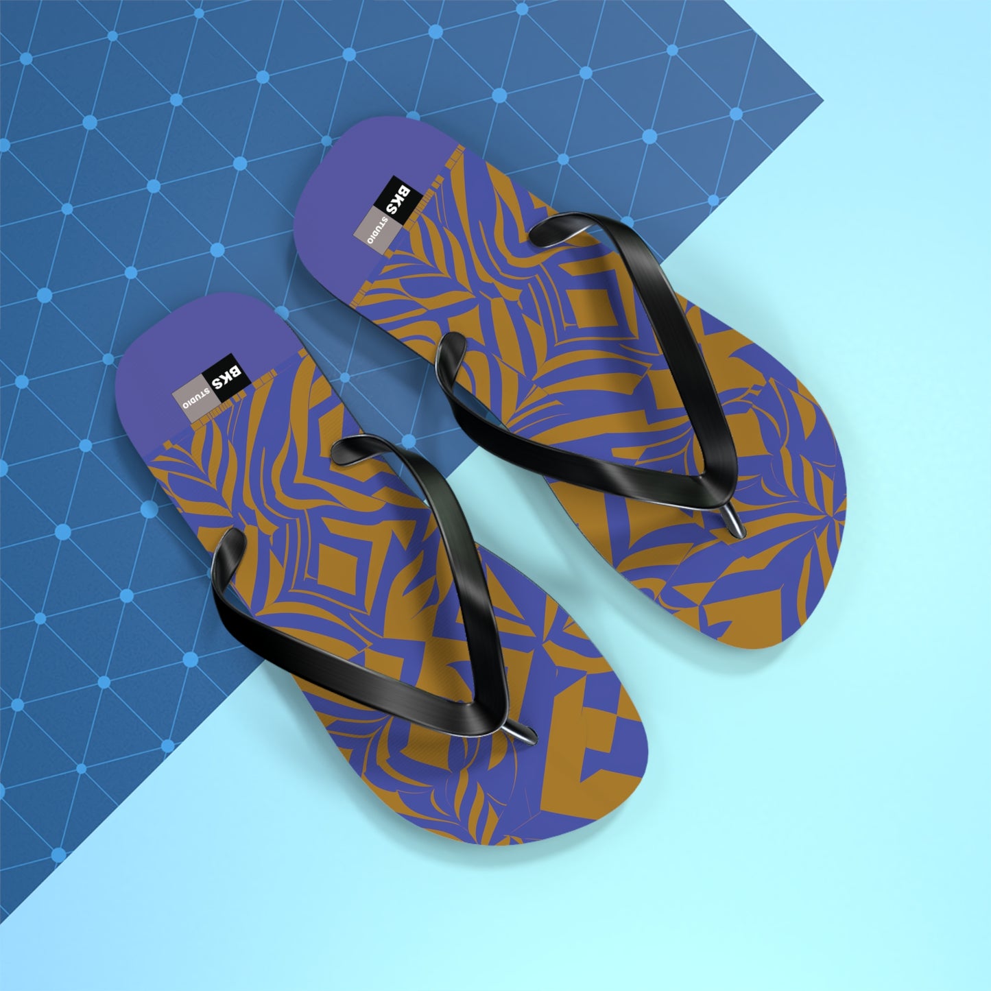 BKS Glyph Violet Gold™ Flip Flops