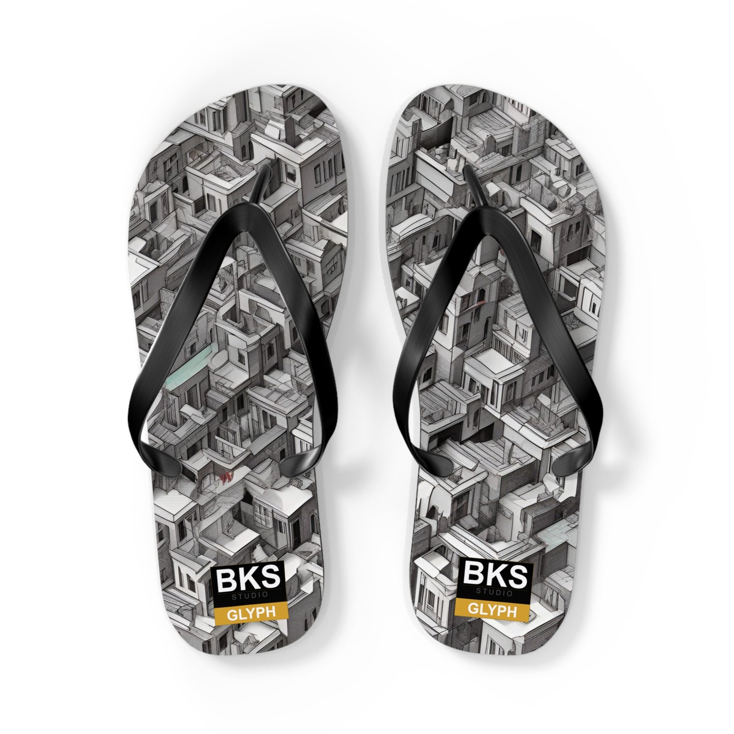 BKS Glyph Escher™ Flip Flops