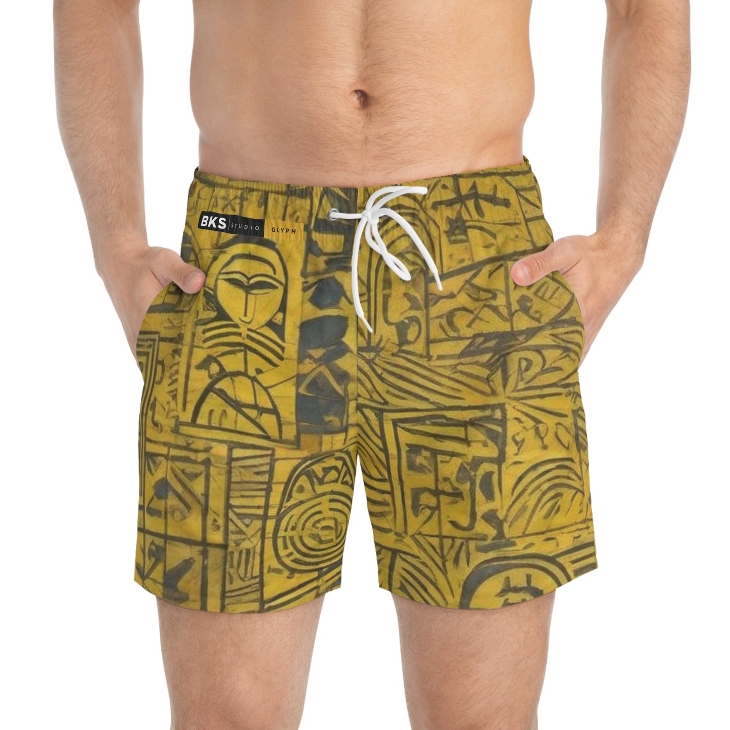 BKS Glyph Gold Mosaic™ Swim Trunks