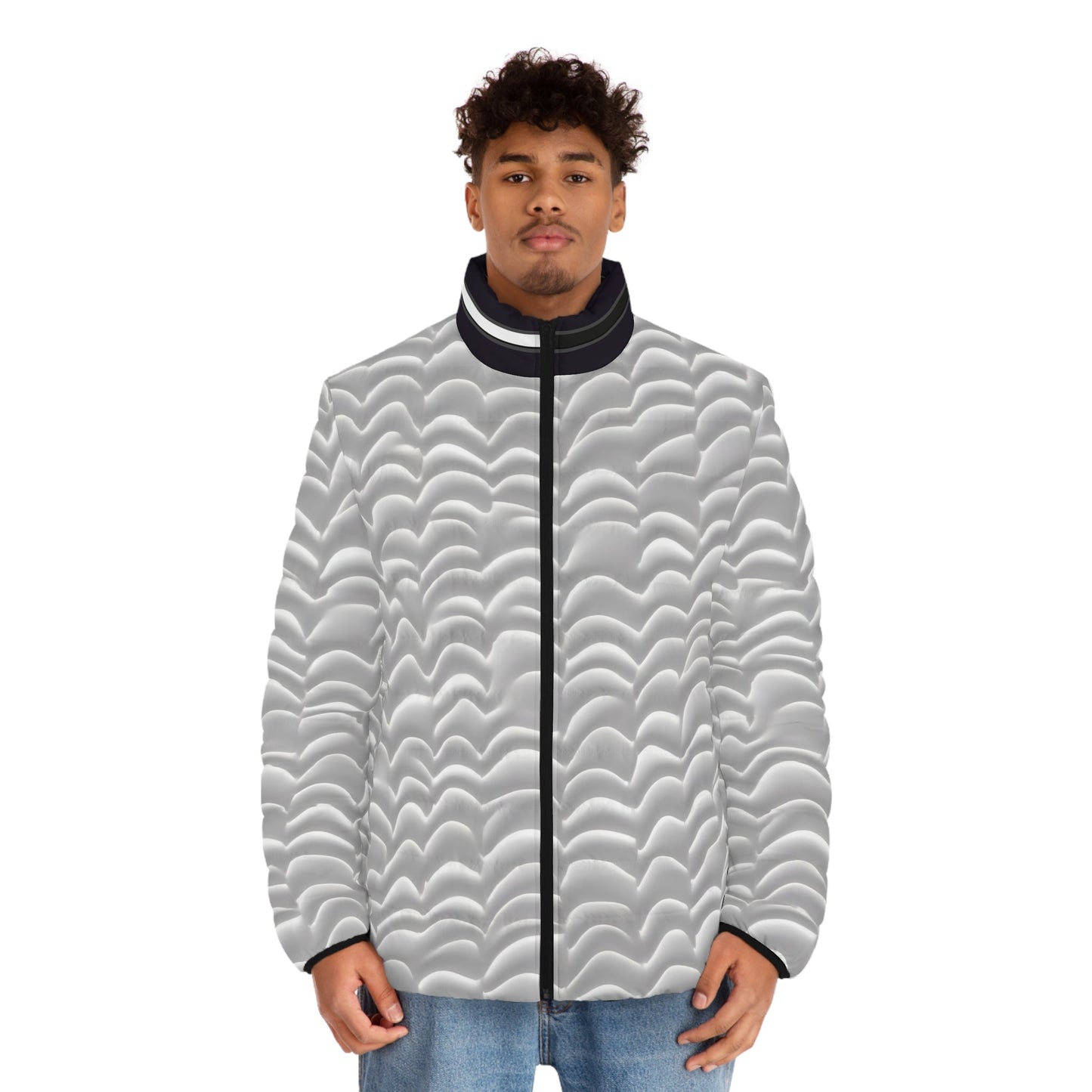 Cloud-Quilt Men's Puffer Jacket — Lightweight Quilted All-Over Print Printify bakabo.club