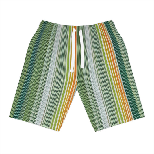 Linear Avian (BKS)🦜Athletic Long Shorts