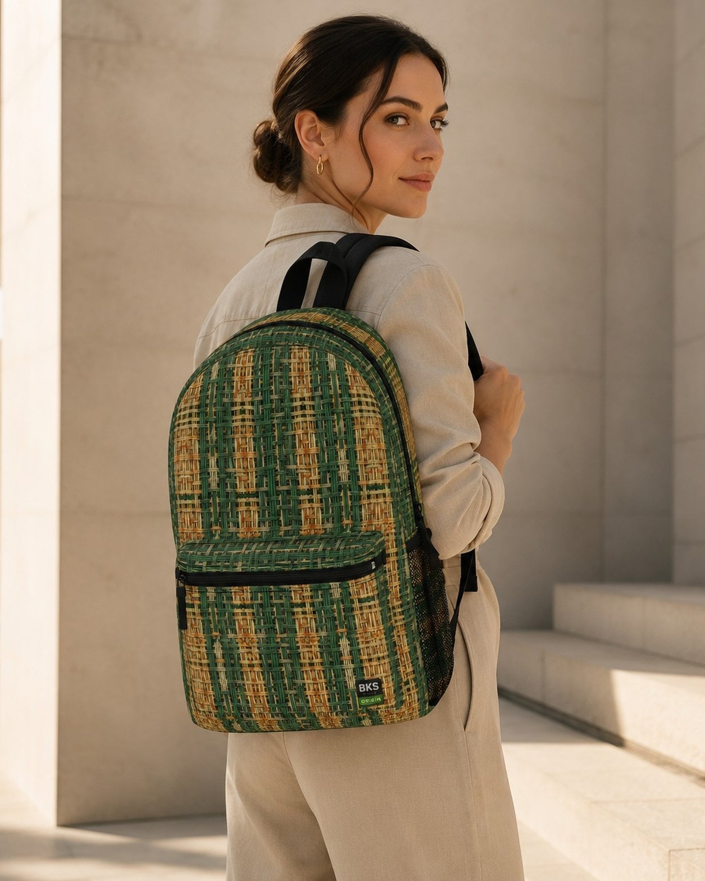 BKS Origin Roam Backpack — worn