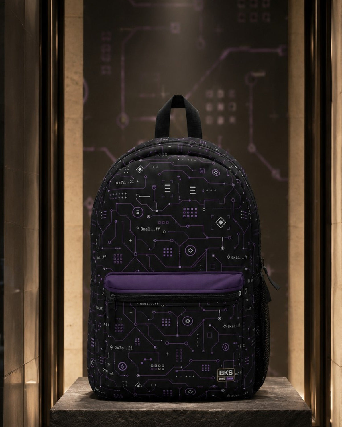 BKS Token Circuit Hash Backpack — night niche