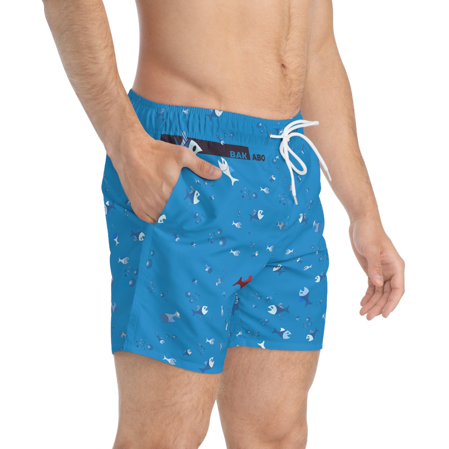 Acqua Blue (BKS)🐠Swim Trunks