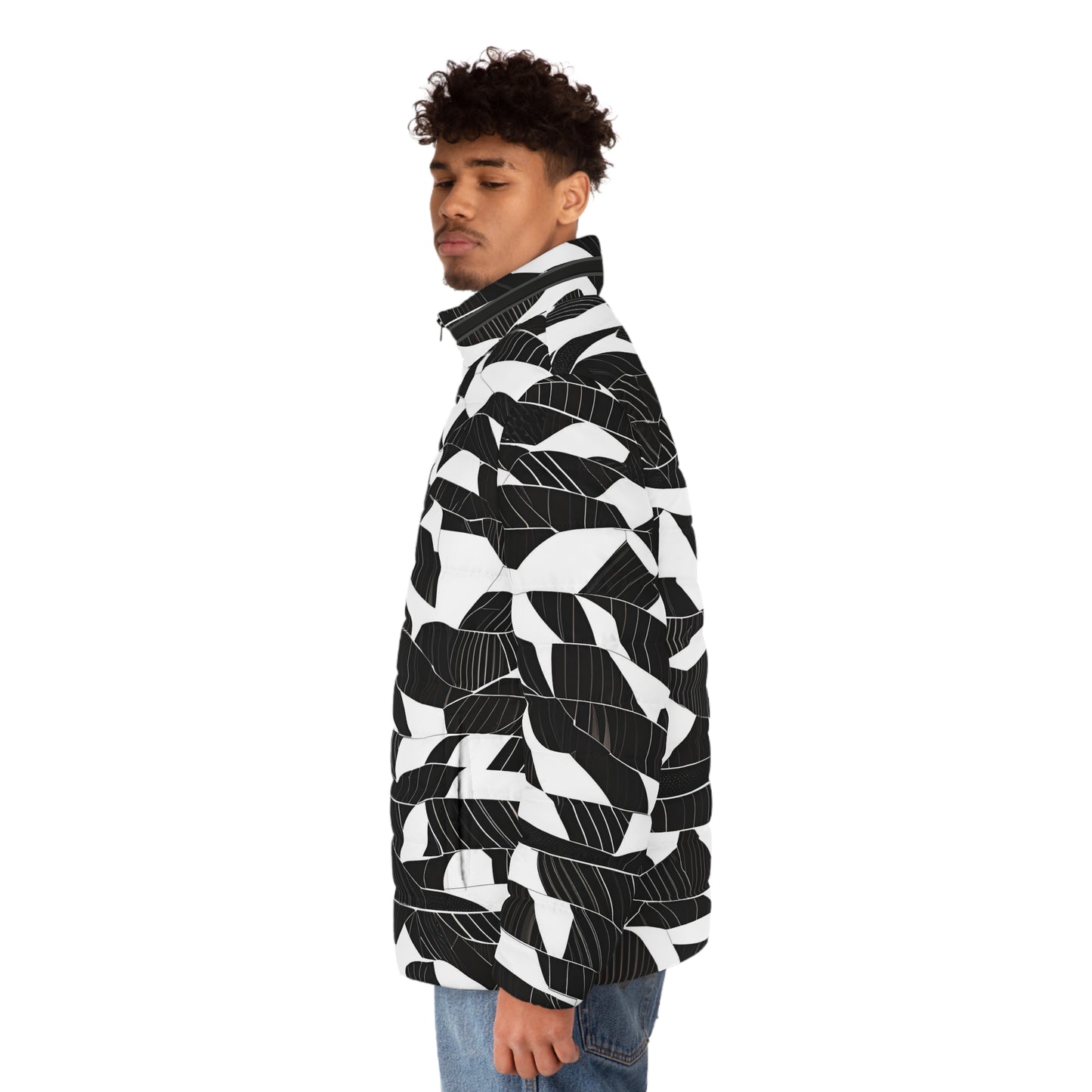 Monochrome Camo (BKS)🖤Puffer Jacket