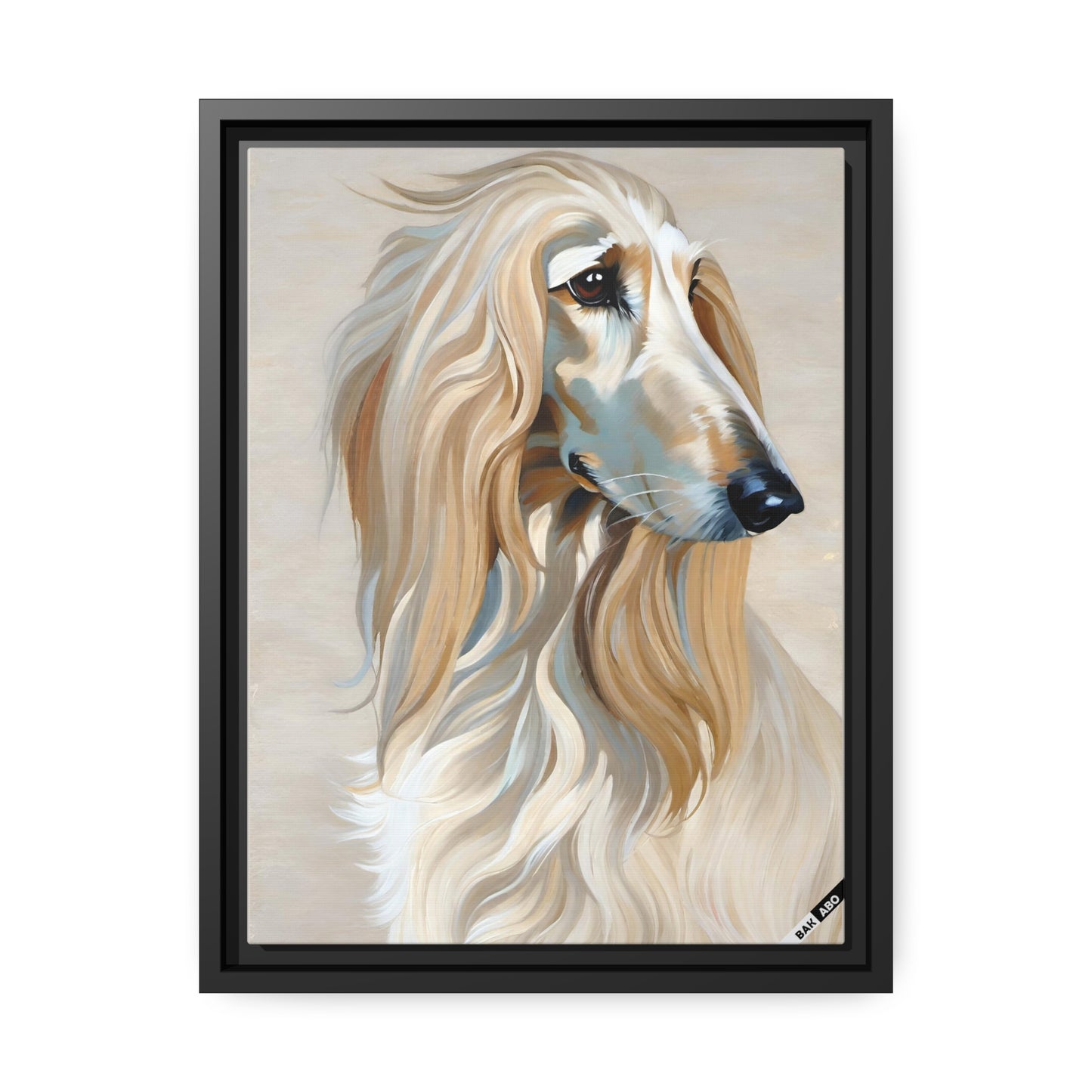 Afghan Greyhound (BKS)🐶Canvas